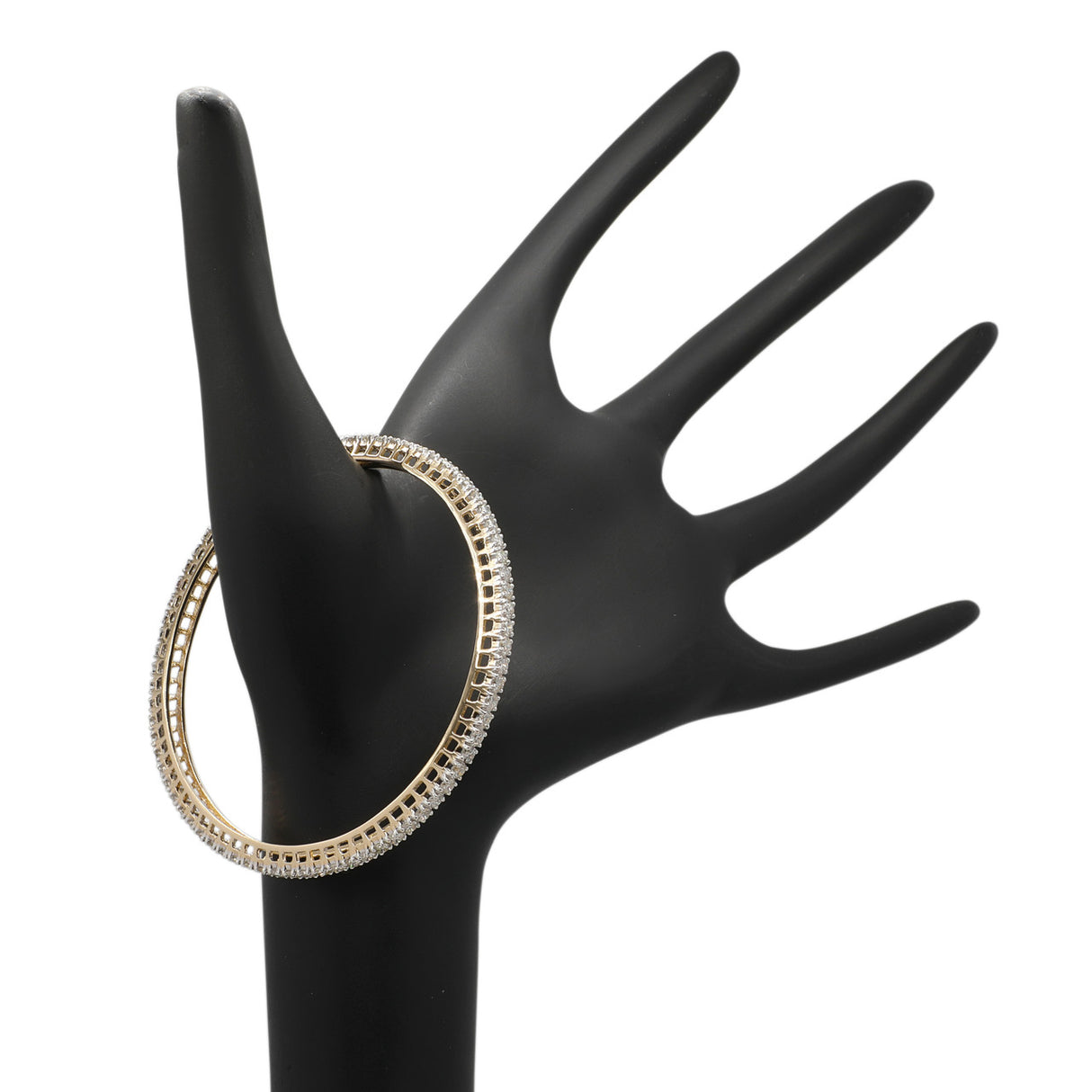 14K Yellow Gold 5.14 Carat Diamond Bangle Modaselle