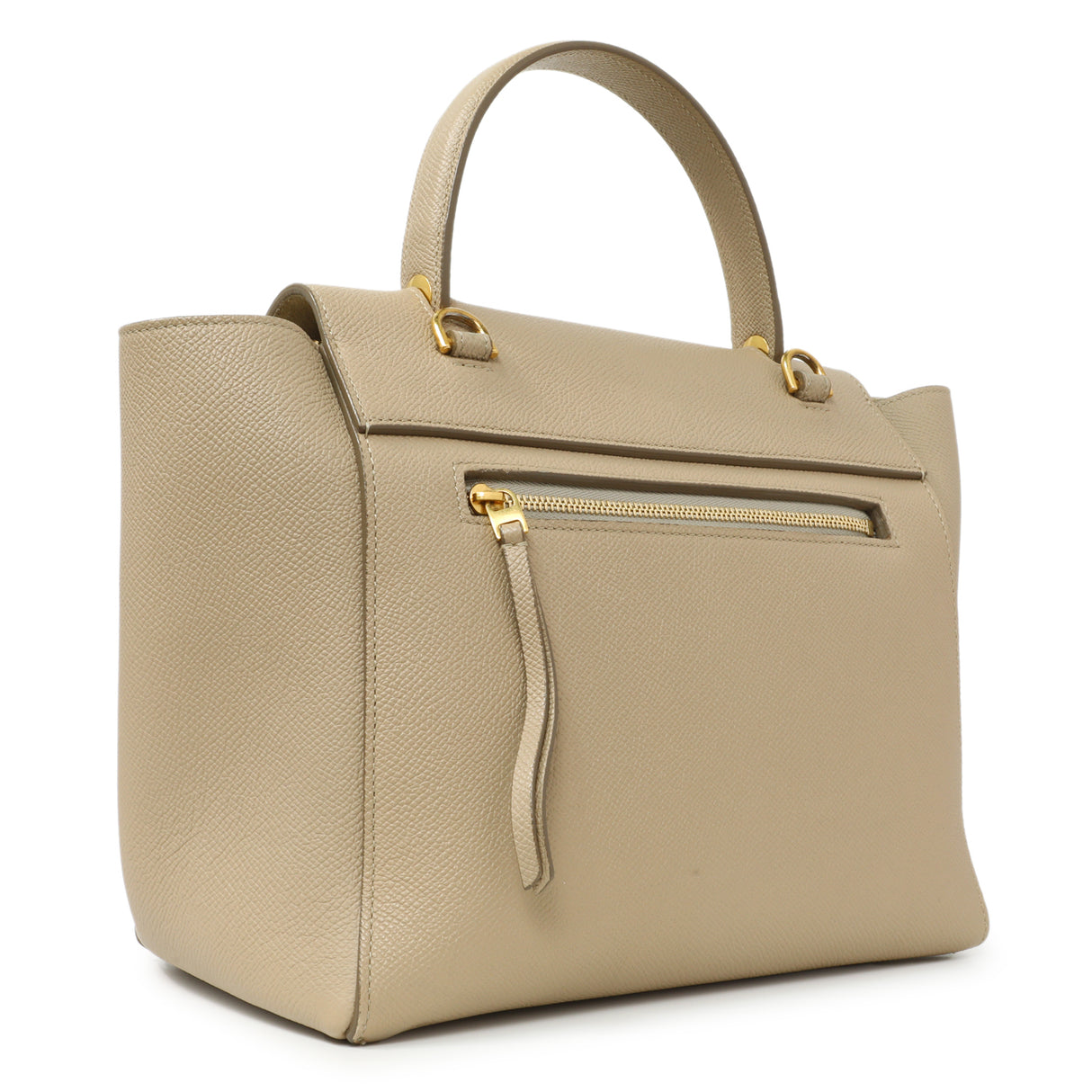 Celine Light Taupe Grained Calfskin Micro Belt Bag Handbags Celine