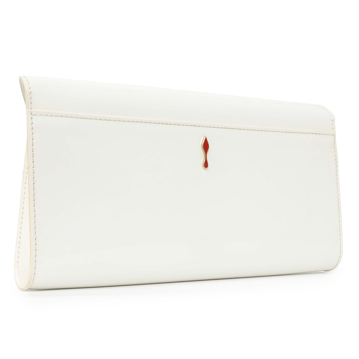 Christian Louboutin White Patent Vero Dodat Clutch Handbags Christian Louboutin