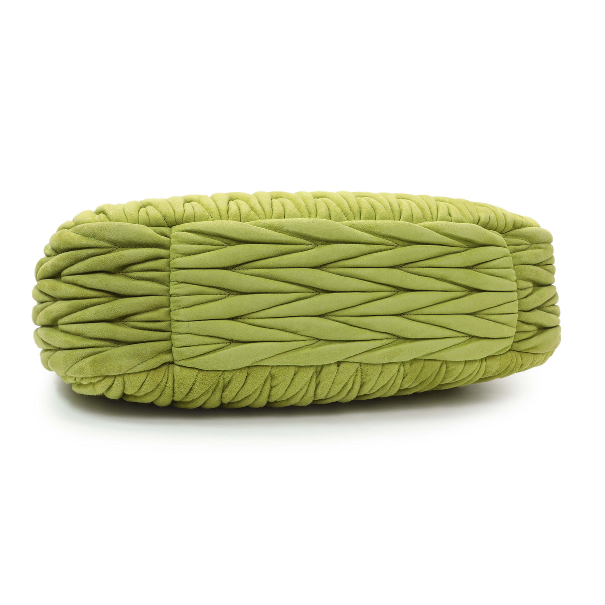 MiuMiu Green Matelasse Suede Wander Shoulder Bag Handbags Miu Miu