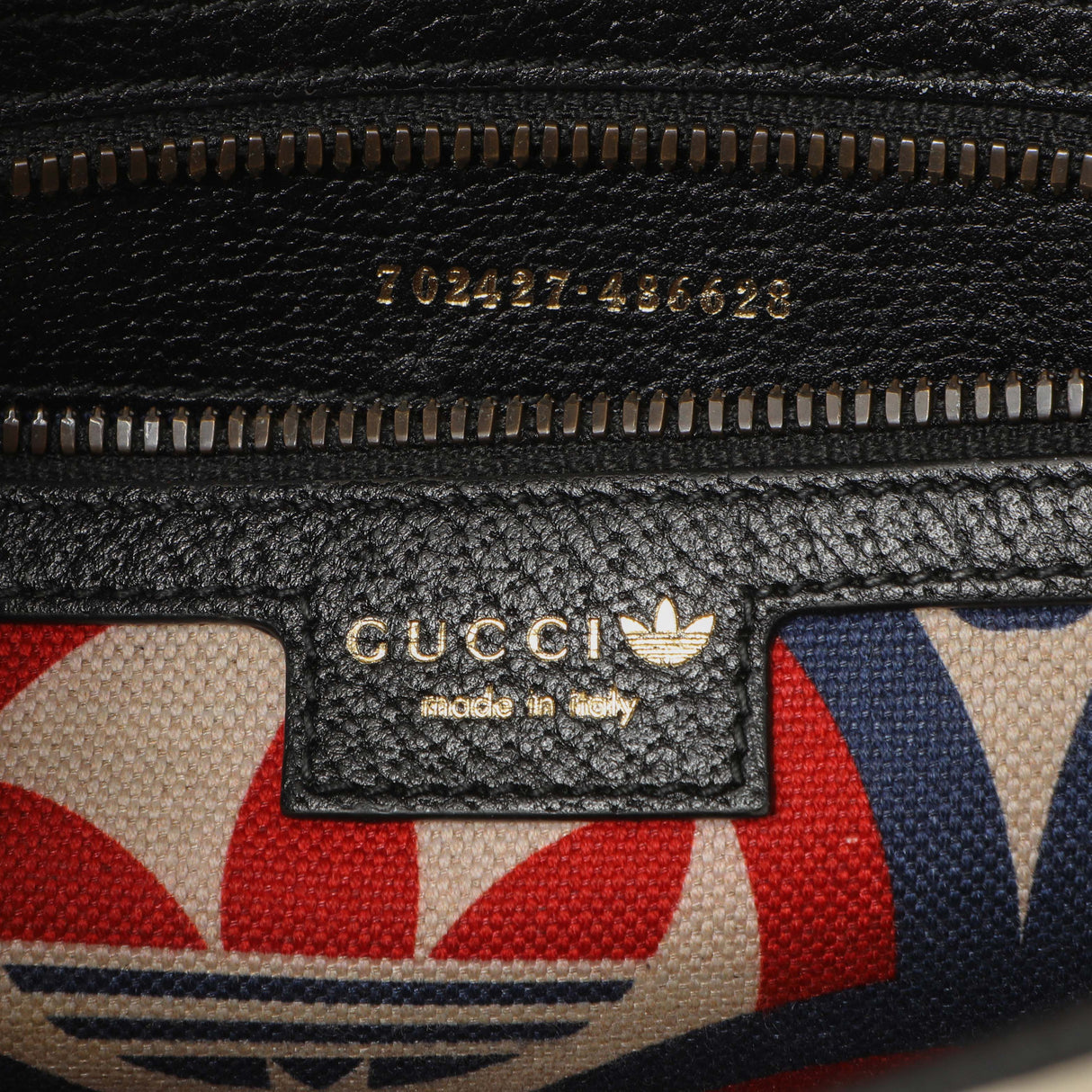 Gucci X Adidas Textured Dollar Calfskin Web Trefoil Logo Small Messenger Bag Handbags Gucci