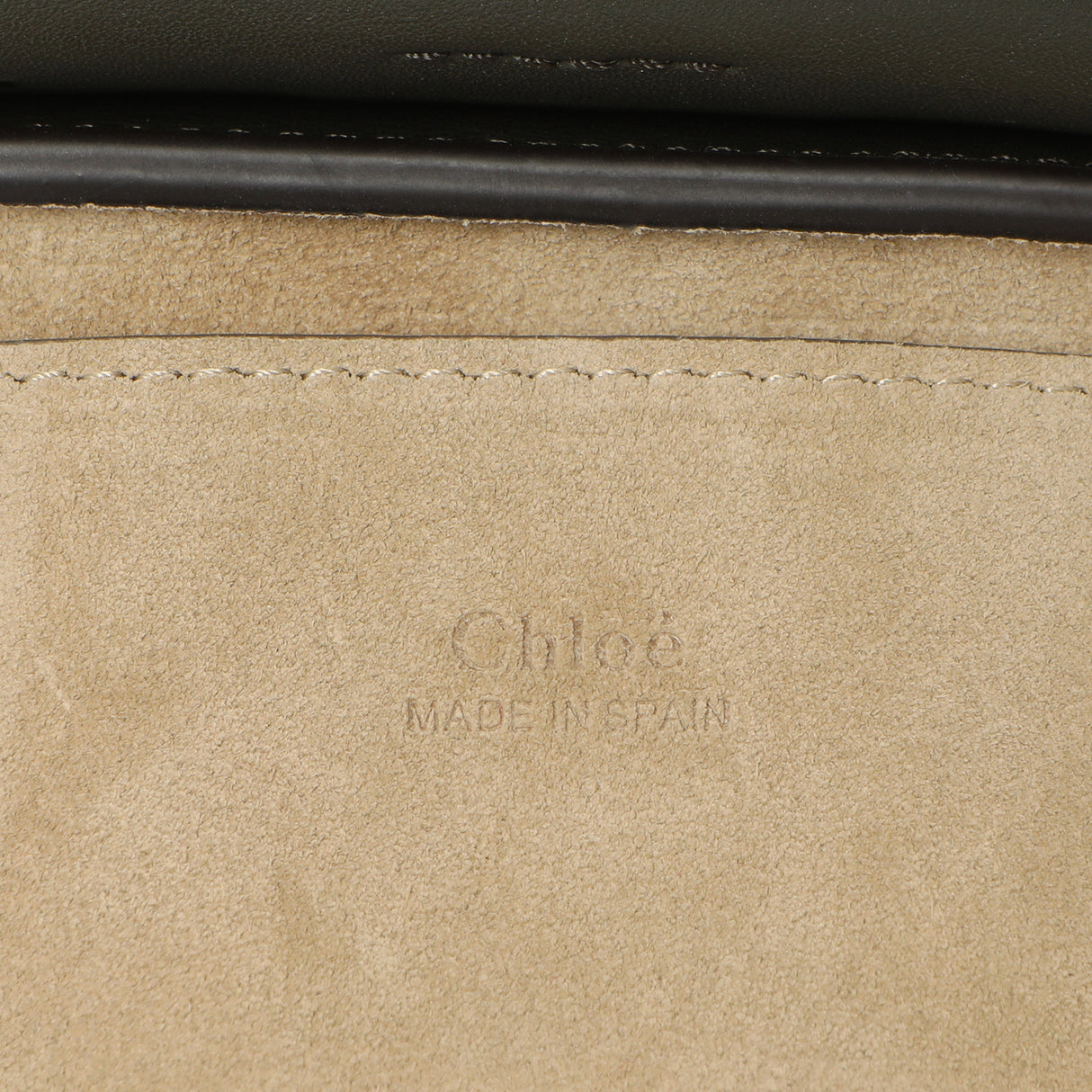 Chloe Deep Forest Calfskin Suede Mini Faye Bracelet Bag Handbags Chloe