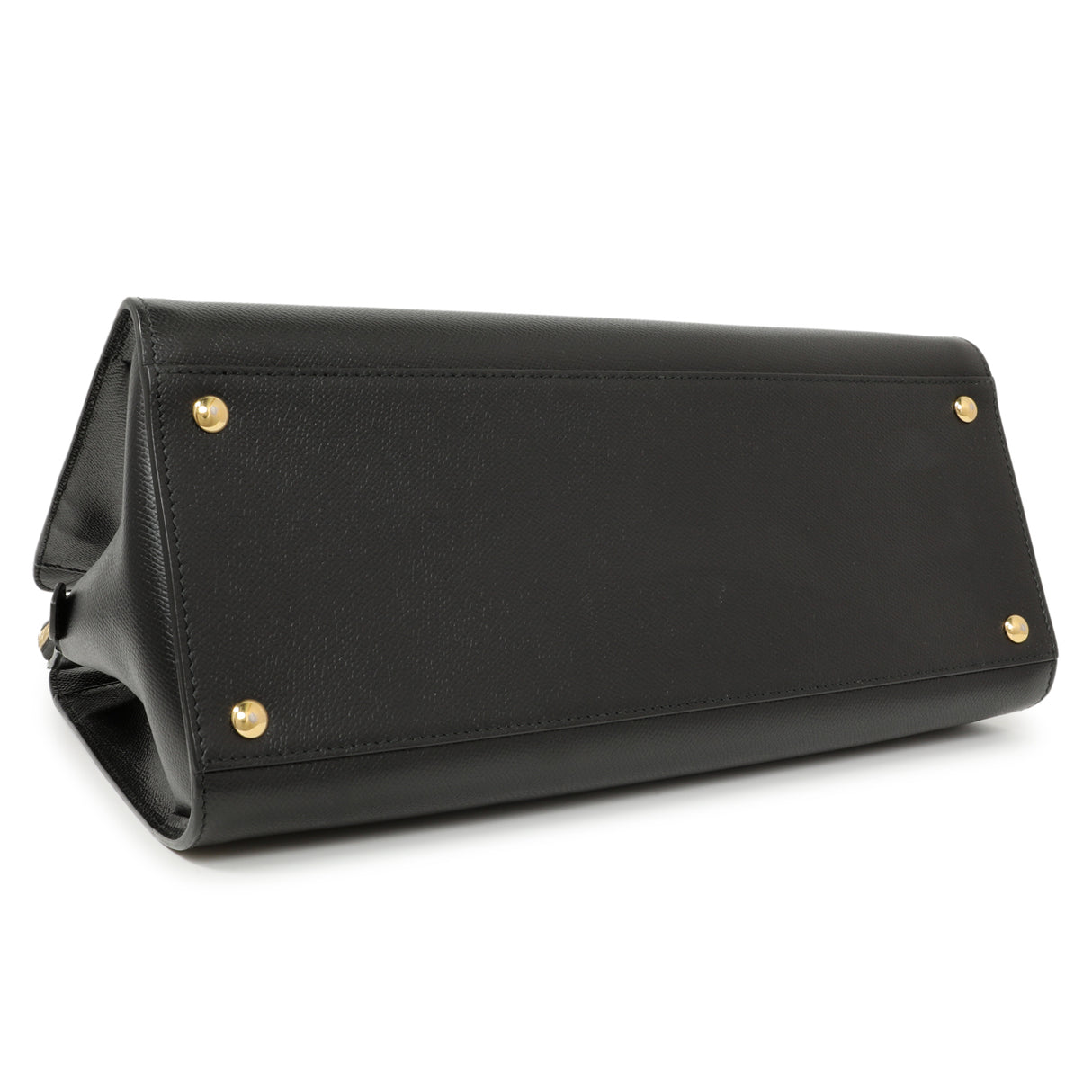 Salvatore Ferragamo Black Hammered Calfskin Today Satchel Handbags Salvatore Ferragamo