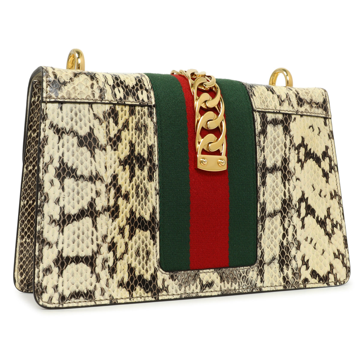 Gucci Snakeskin Small Sylvie Shoulder Bag Handbags Gucci