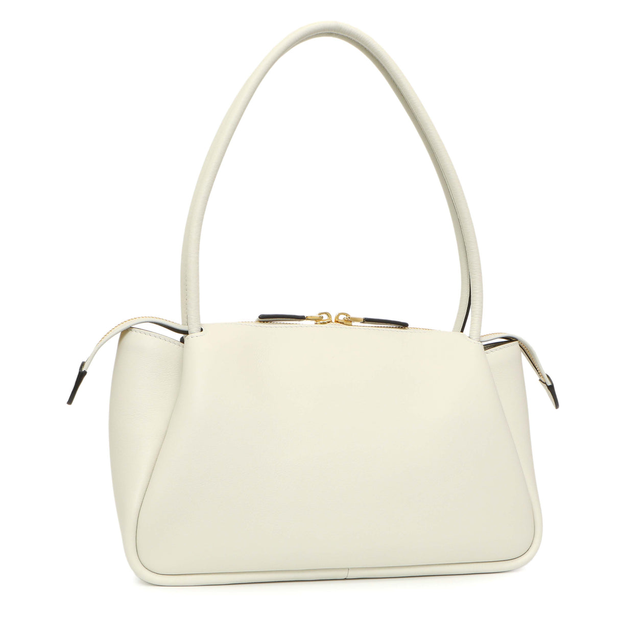 Prada White Soft Calfskin Medium Shoulder Bag Handbags Prada