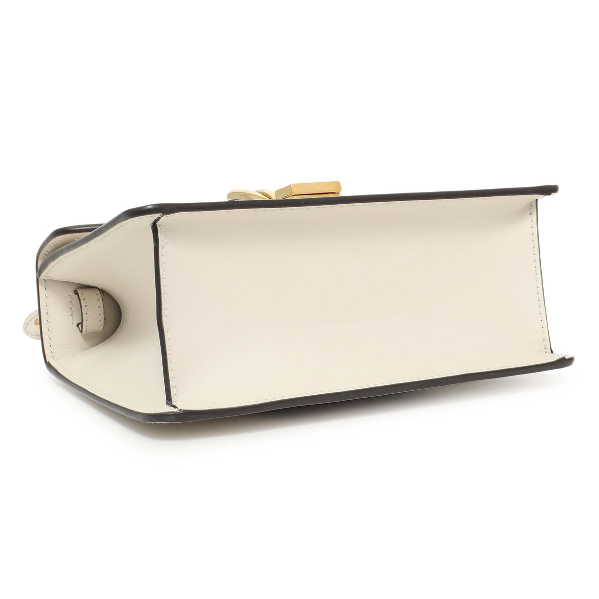 Gucci White Calfskin Mini Sylvie Top Handle Bag Handbags Gucci