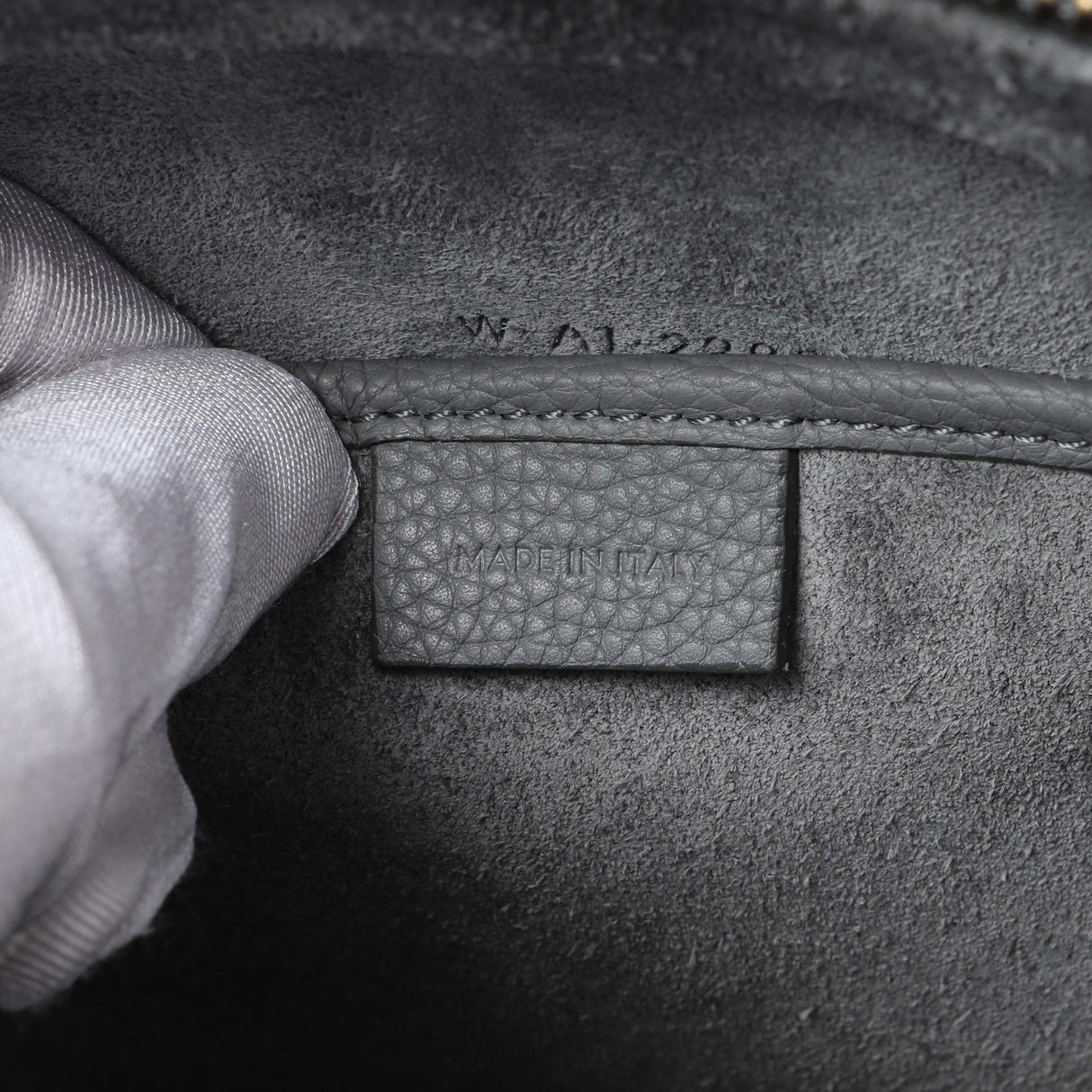 Celine Kohl Drummed Calfskin Nano Luggage Handbags Celine