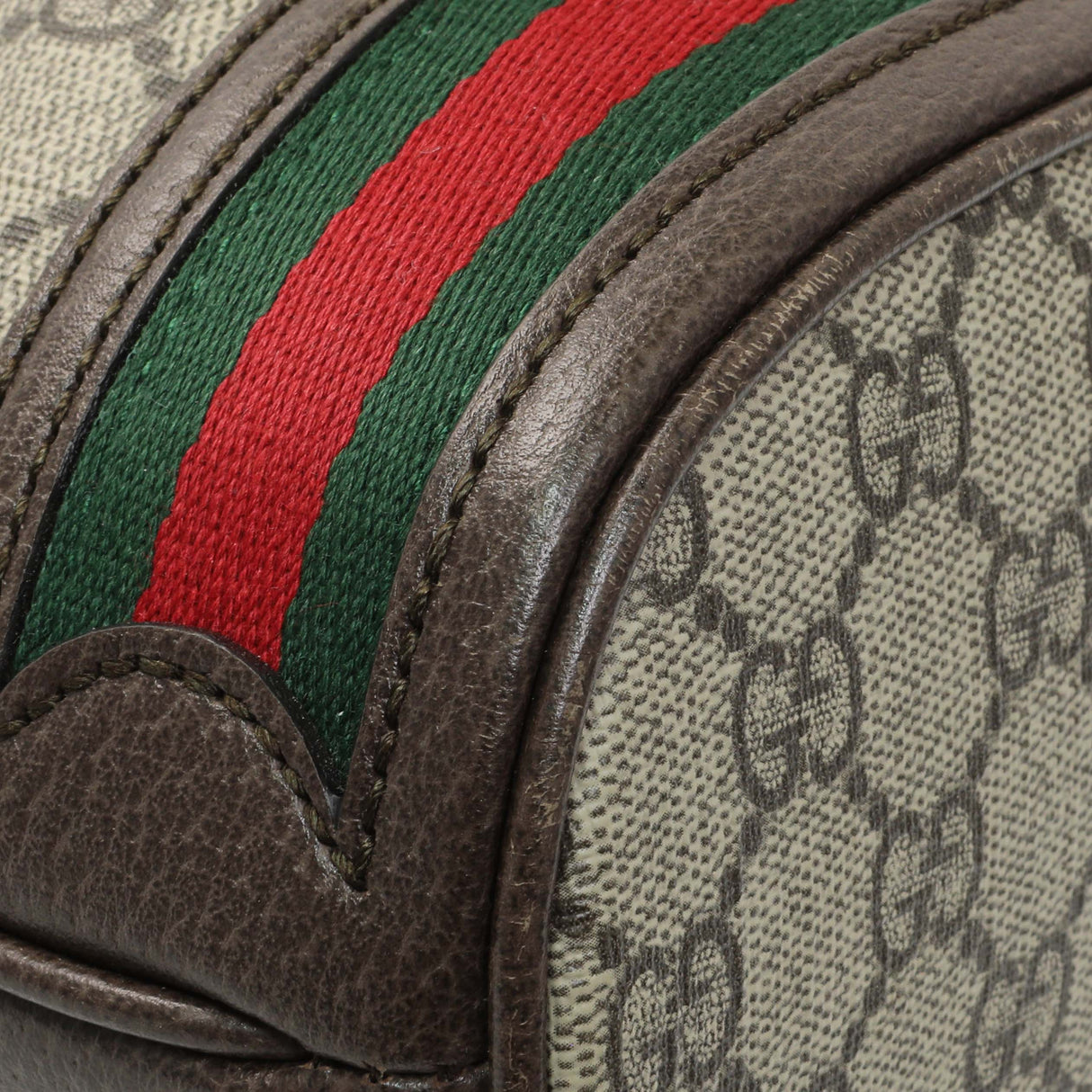 Gucci GG Supreme Monogram Web Small Ophidia Bucket Bag Handbags Gucci