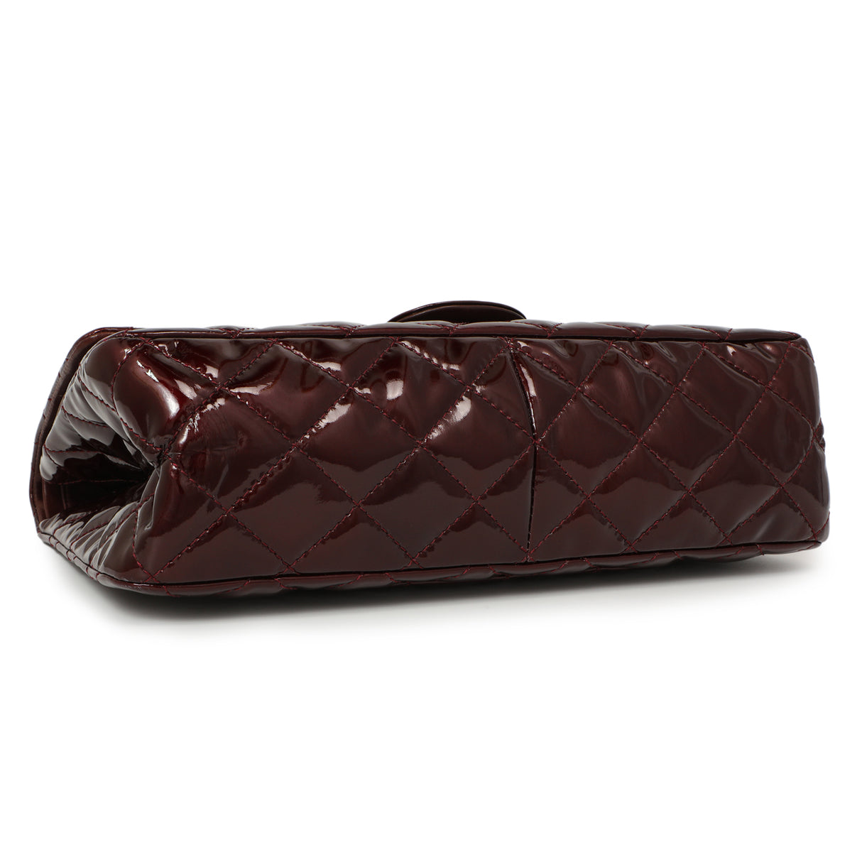 Chanel Burgundy Quilted Patent 2.55 Reissue 227 Handbags Chanel