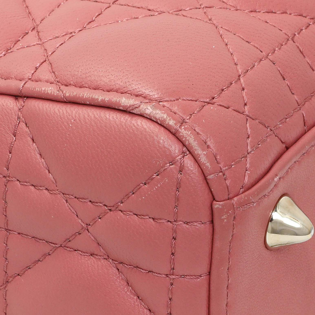 Christian Dior Pink Lambskin Cannage Small My ABCDior Lady Dior Handbags Christian Dior