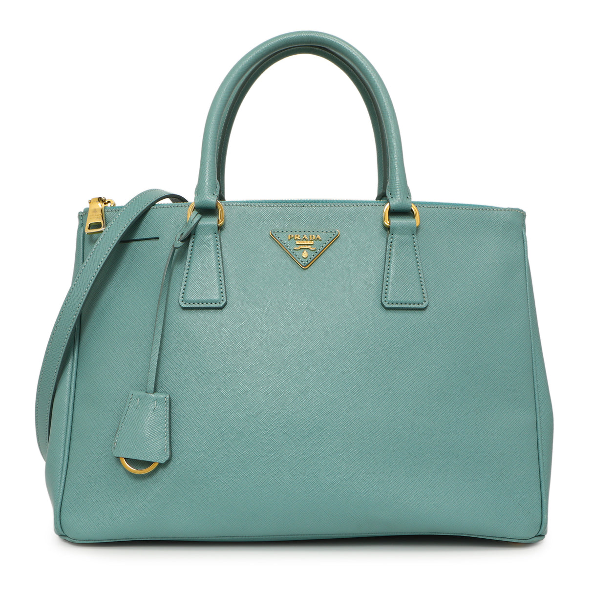 Prada Anice Saffiano Medium Galleria Double Zip Tote Handbags Prada