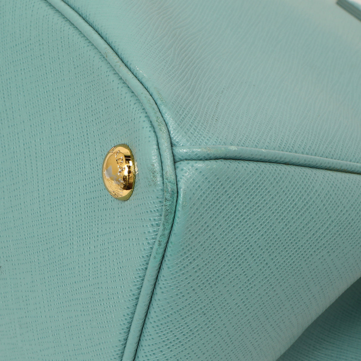 Prada Anice Saffiano Medium Galleria Double Zip Tote Handbags Prada