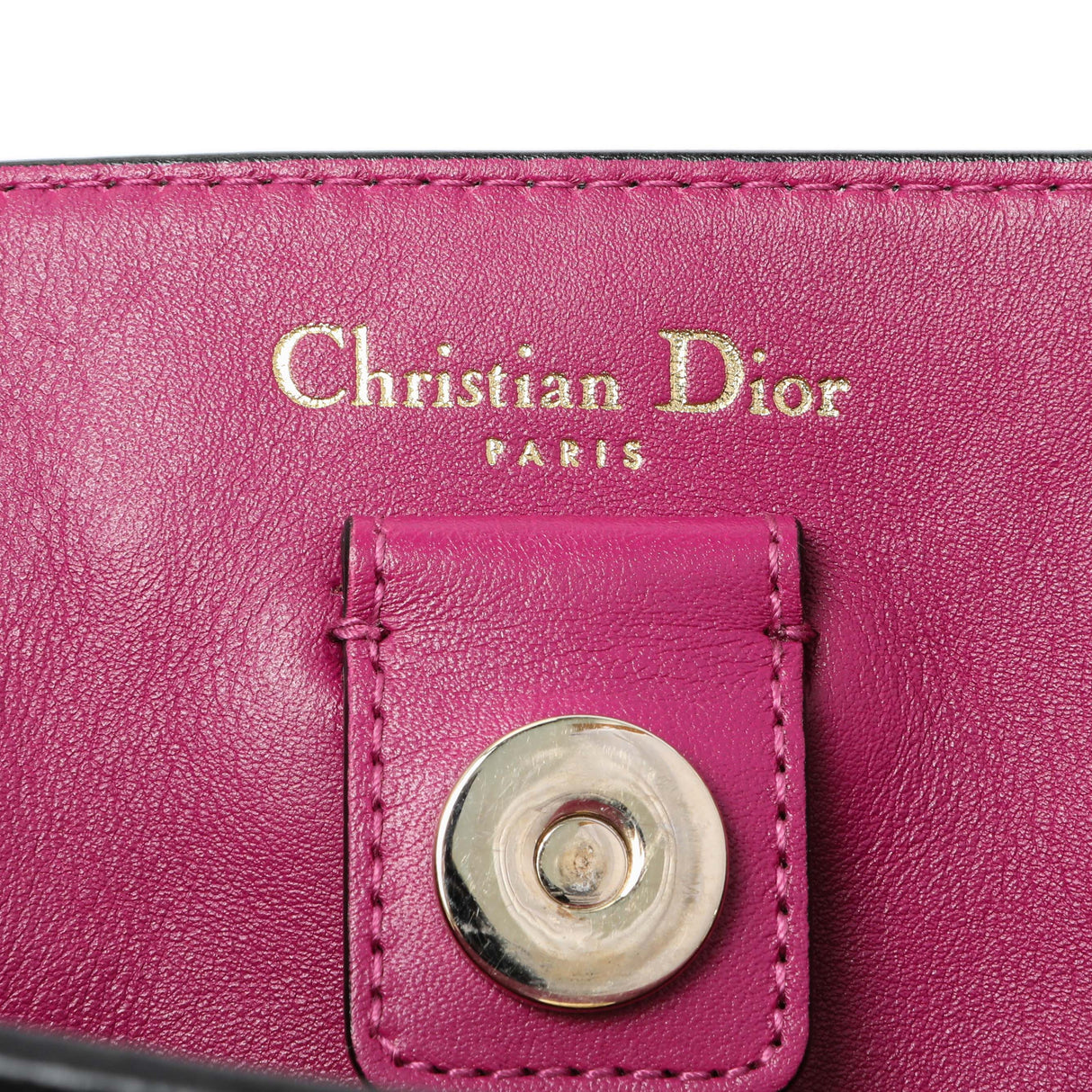 Christian Dior Black Bullcalf Medium Diorissimo Tote Handbags Christian Dior