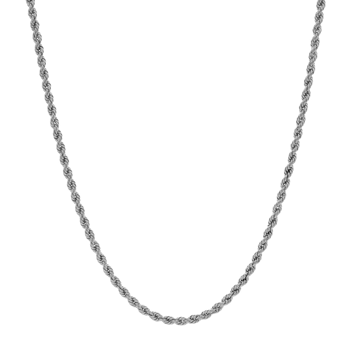 Platinum Rope Chain Fine Jewellery Modaselle