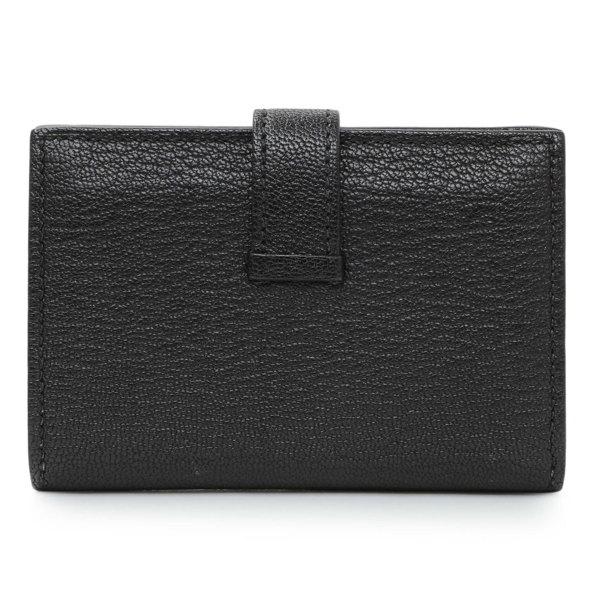 Hermes Black Chevre Mysore Bearn Card Holder Wallet Accessories Hermes