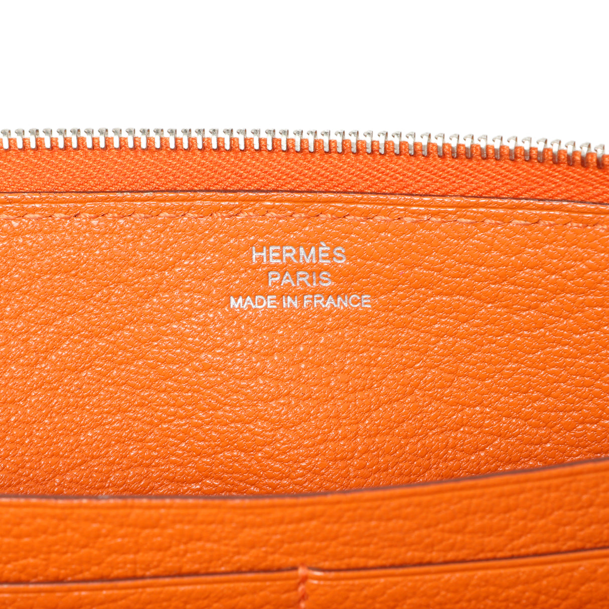 Hermes Orange Chevre Mysore Azap Wallet Accessories Hermes