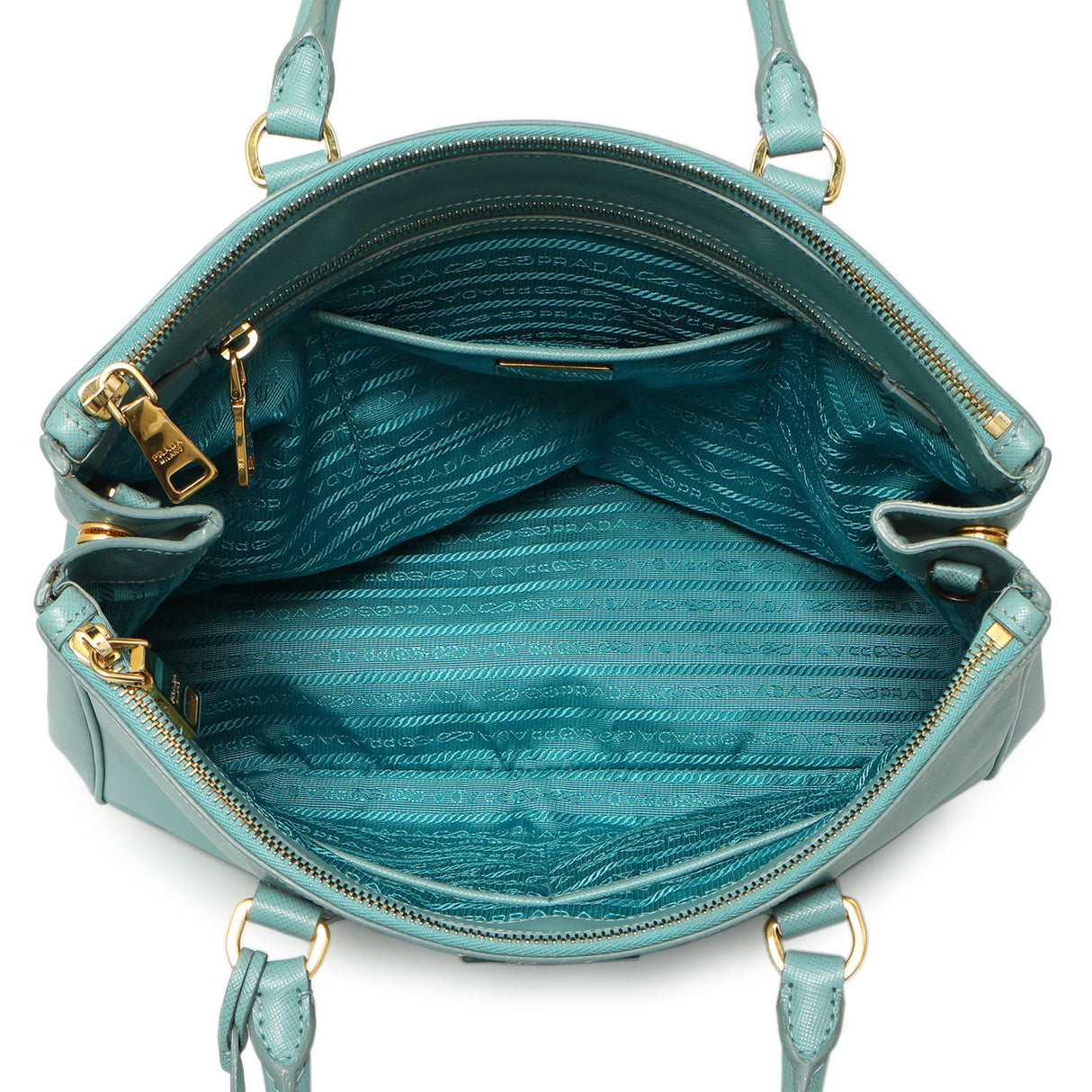 Prada Anice Saffiano Medium Galleria Double Zip Tote Handbags Prada