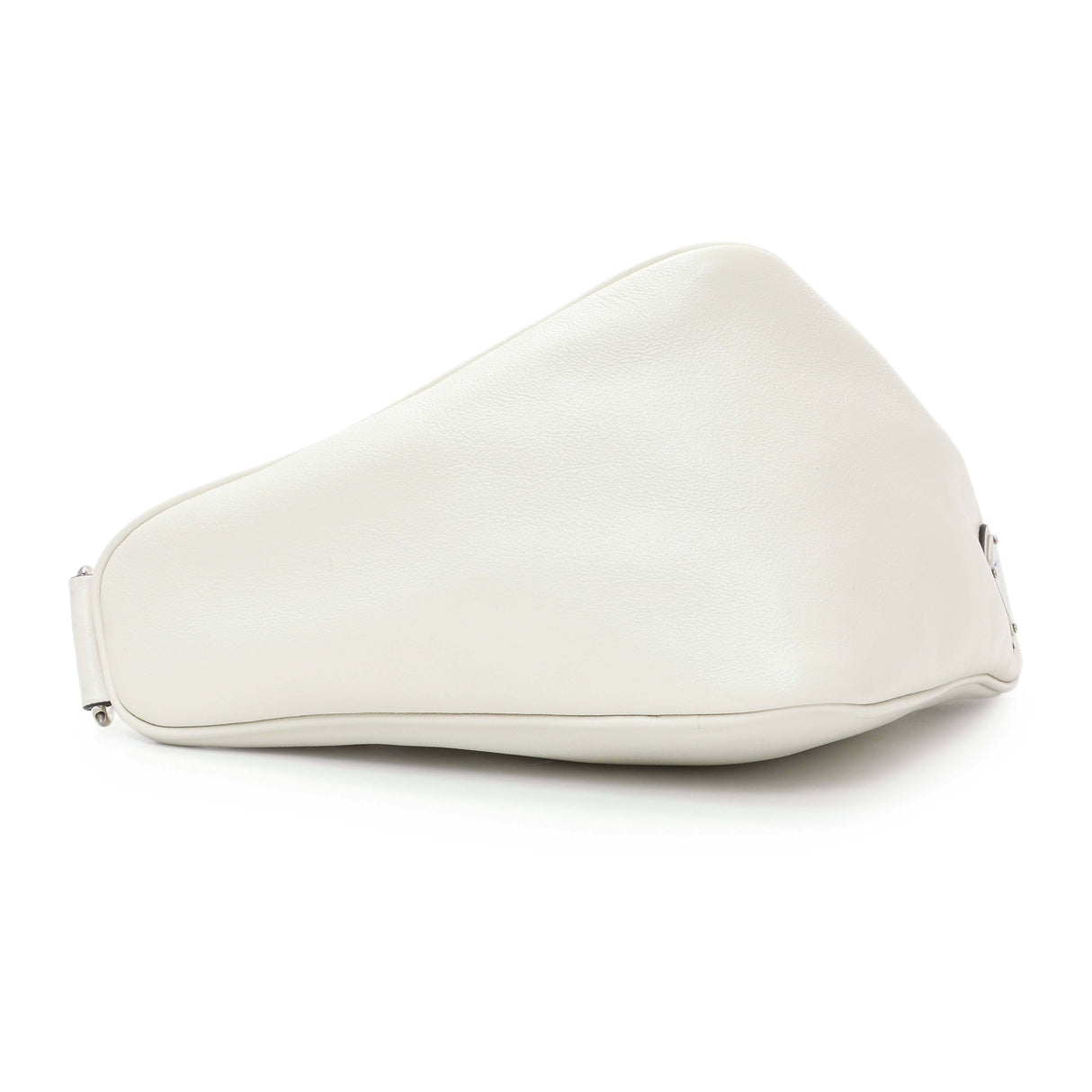 Prada White Grace Lux Triangle Shoulder Bag