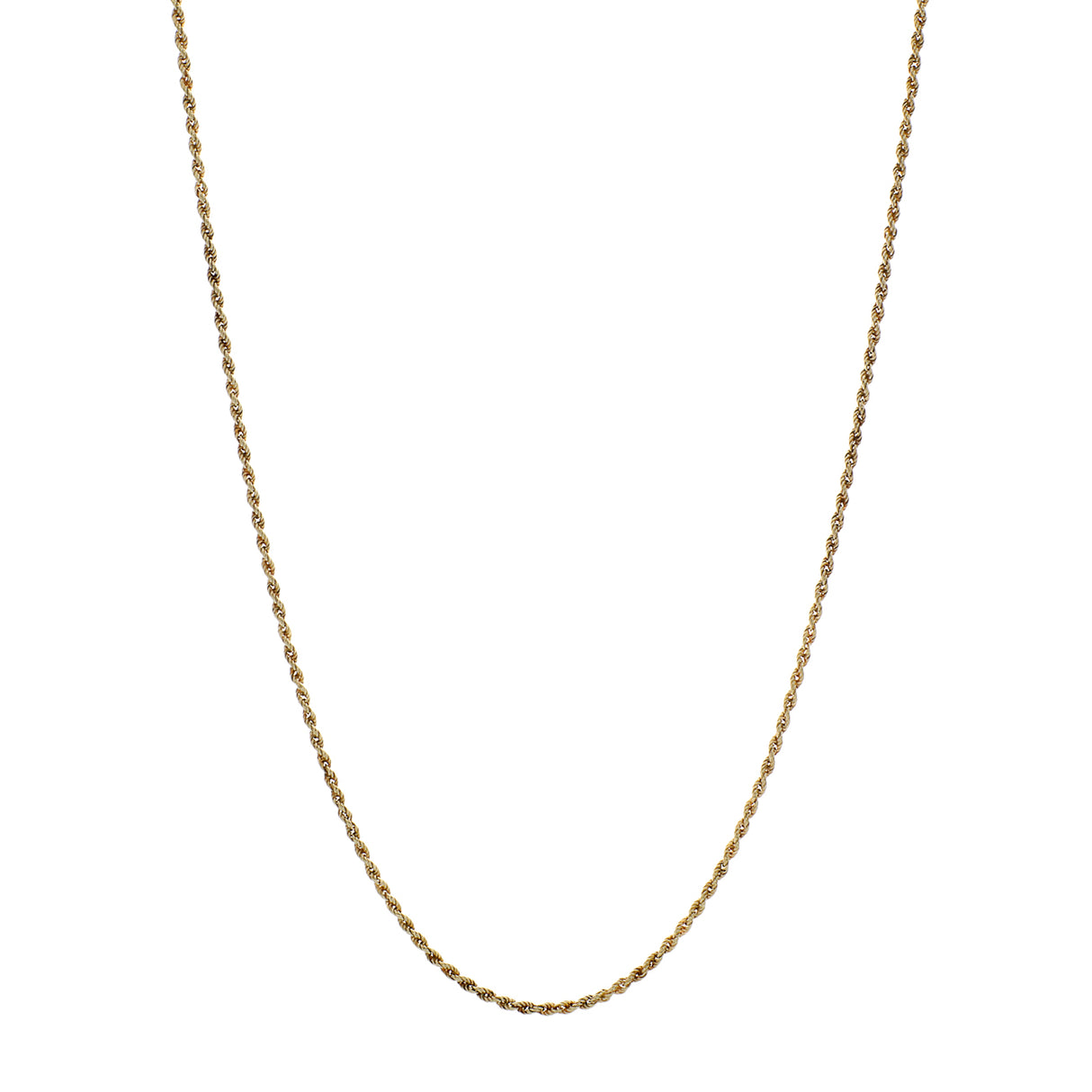 14K Yellow Gold Rope Chain Fine Jewellery Modaselle