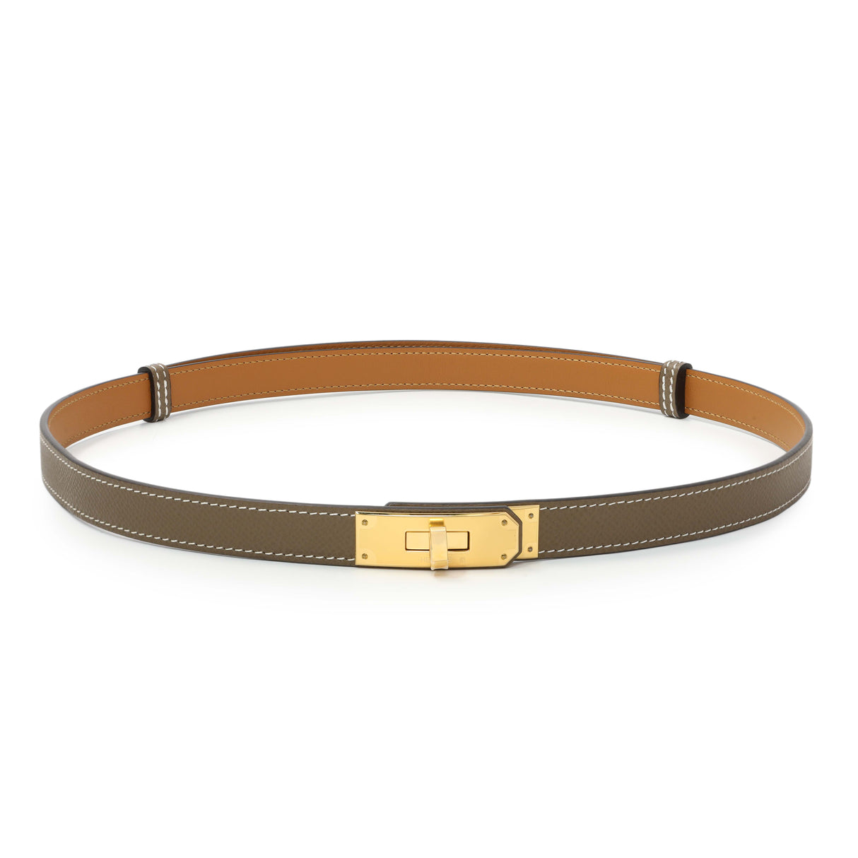 Hermes Etoupe Epsom Kelly Belt Accessories Hermes