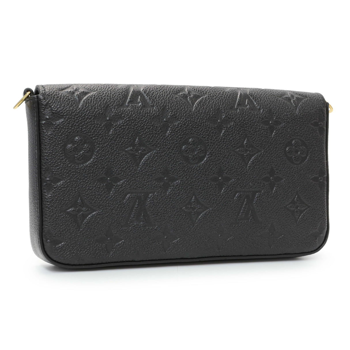 Louis Vuitton Black Empreinte Pochette Felicie Chain Wallet