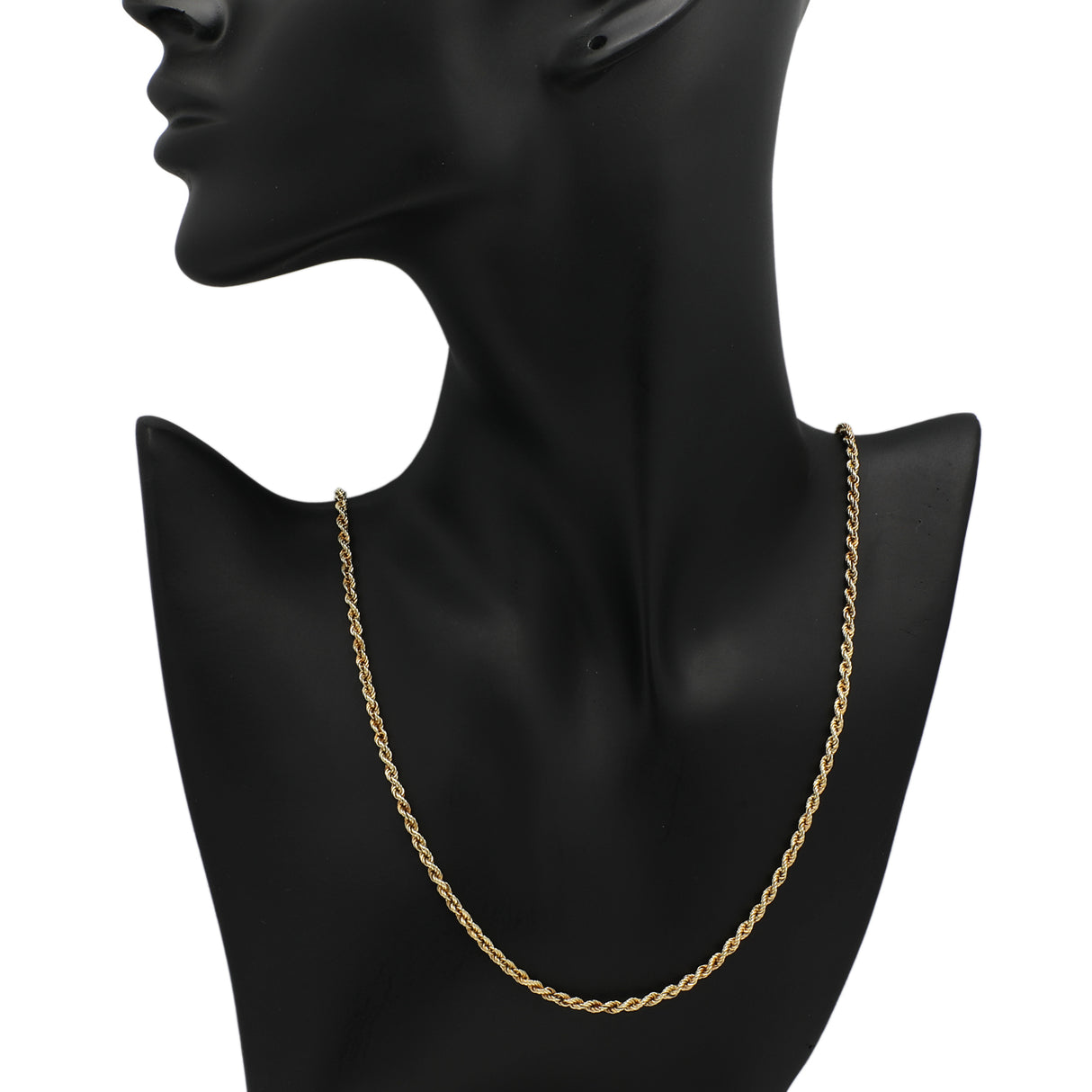 14K Yellow Gold Rope Chain Fine Jewellery Modaselle