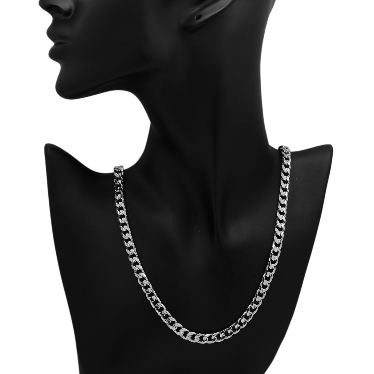 10K White Gold Curb Link Chain Fine Jewellery Modaselle