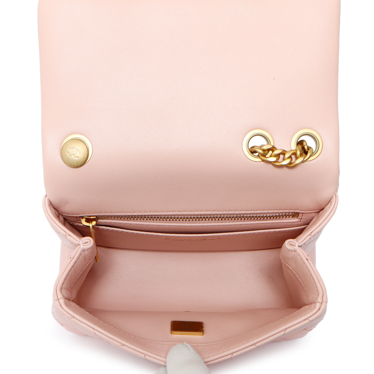 Chanel Pink Quilted Lambskin Mini Sweet Camellia Flap Handbags Chanel