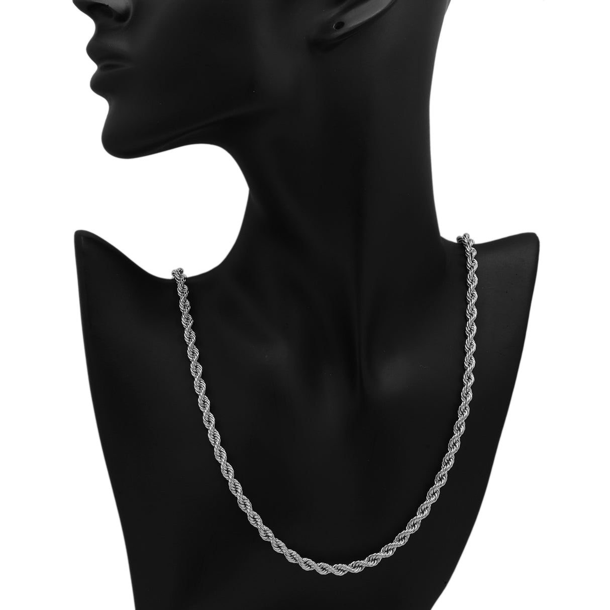 Platinum Rope Chain Fine Jewellery Modaselle