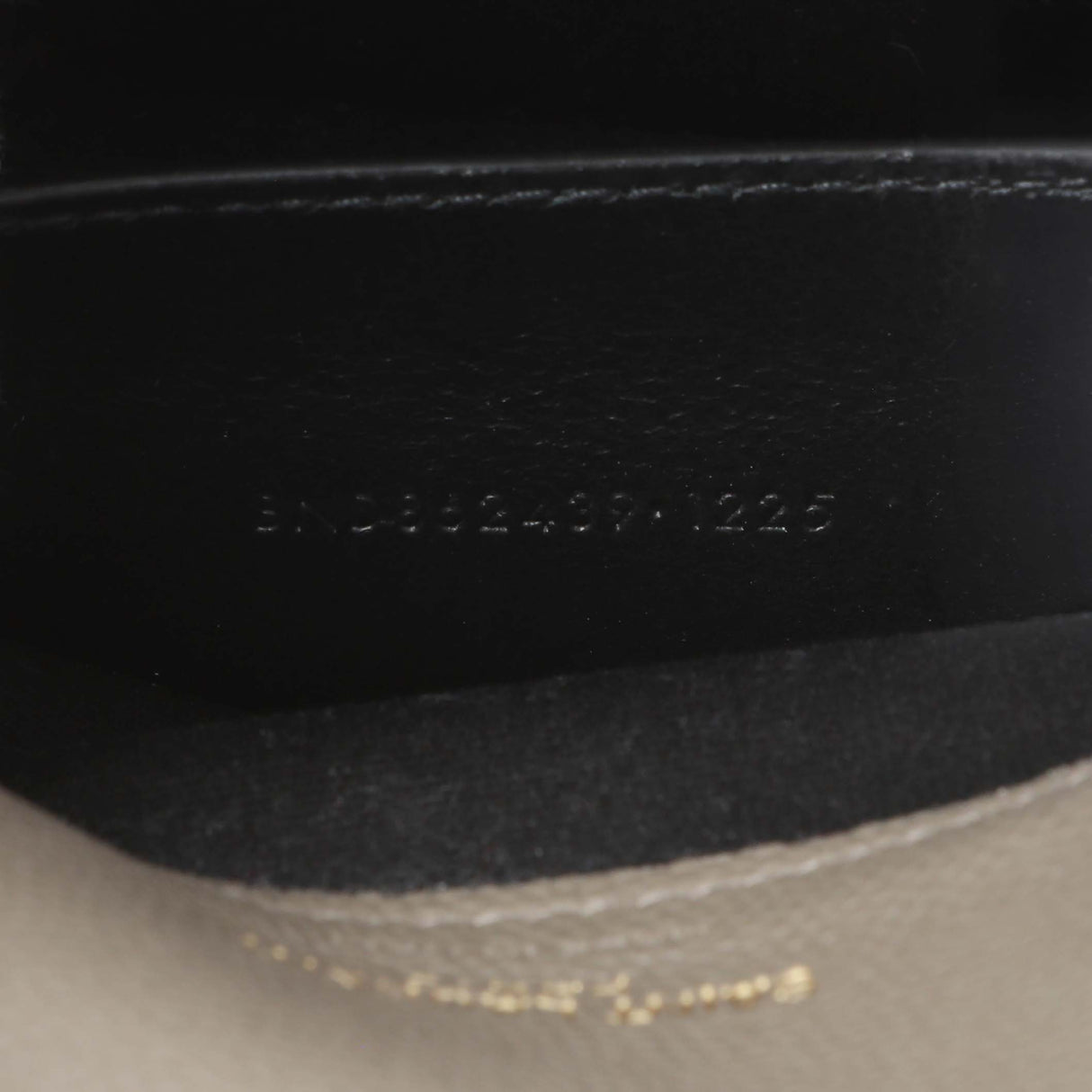 Saint Laurent Taupe Grey Grain De Poudre Envelope Chain Wallet Handbags Saint Laurent