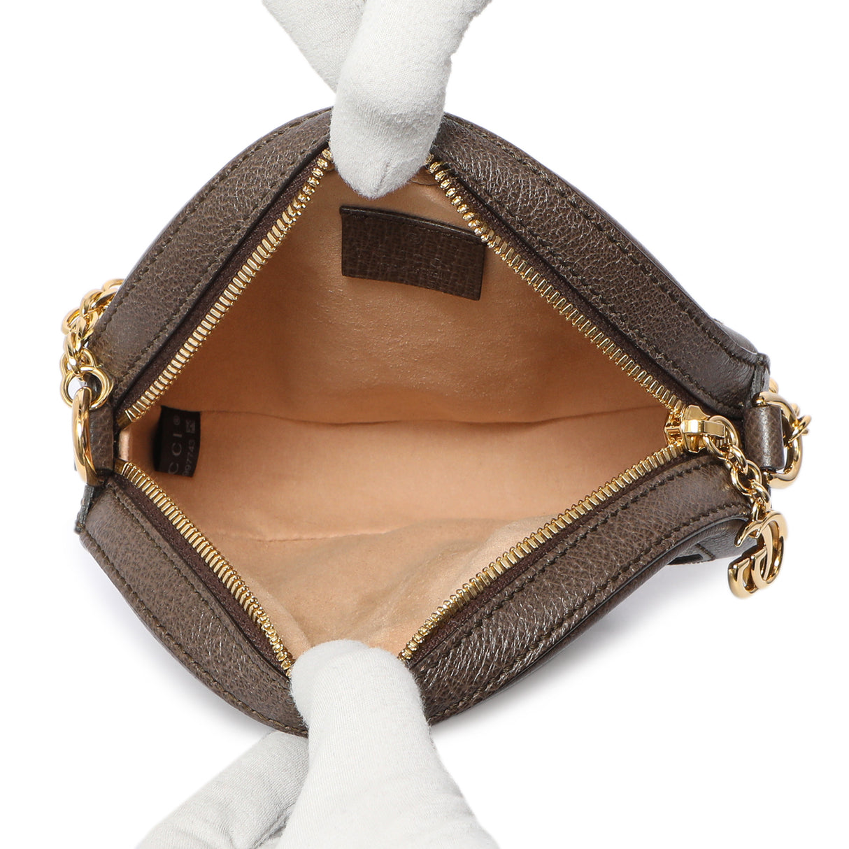 Gucci GG Supreme Monogram Web Mini Ophidia Round Shoulder Bag Handbags Gucci