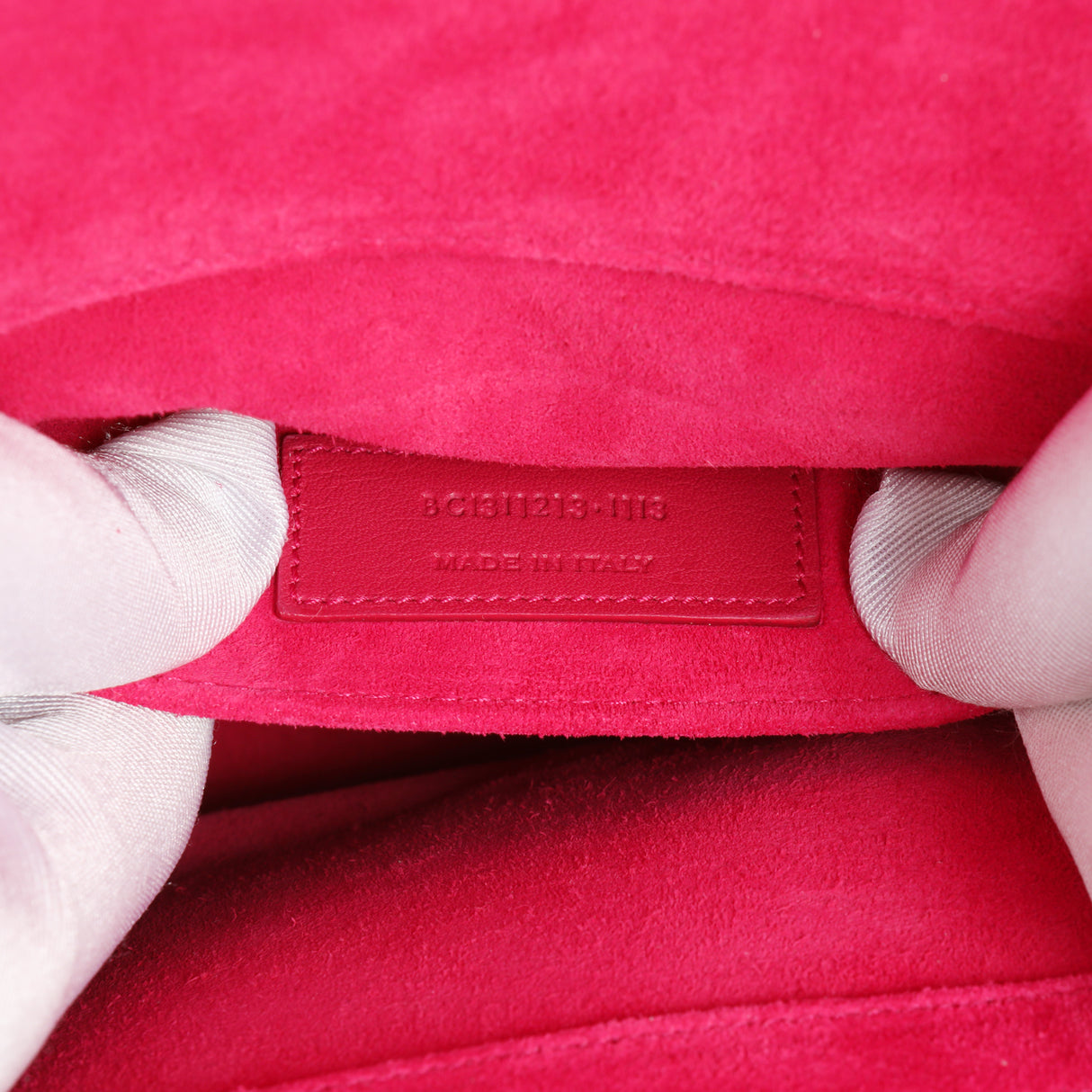 Saint Laurent Pink Calfskin Y Ligne Clutch Handbags Saint Laurent