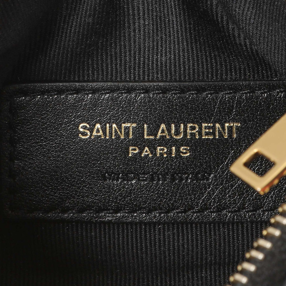 Saint Laurent Black Calfskin Matelasse Monogram Key Pouch Accessories Saint Laurent
