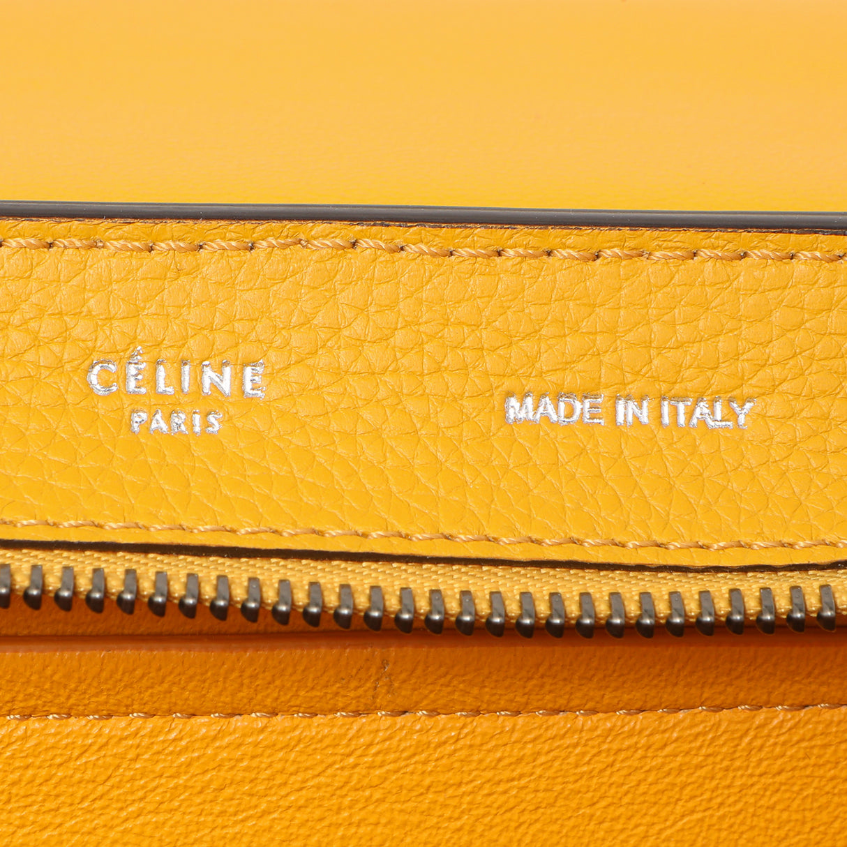 Celine Yellow Drummed Calfskin Suede Medium Trapeze Handbags Celine