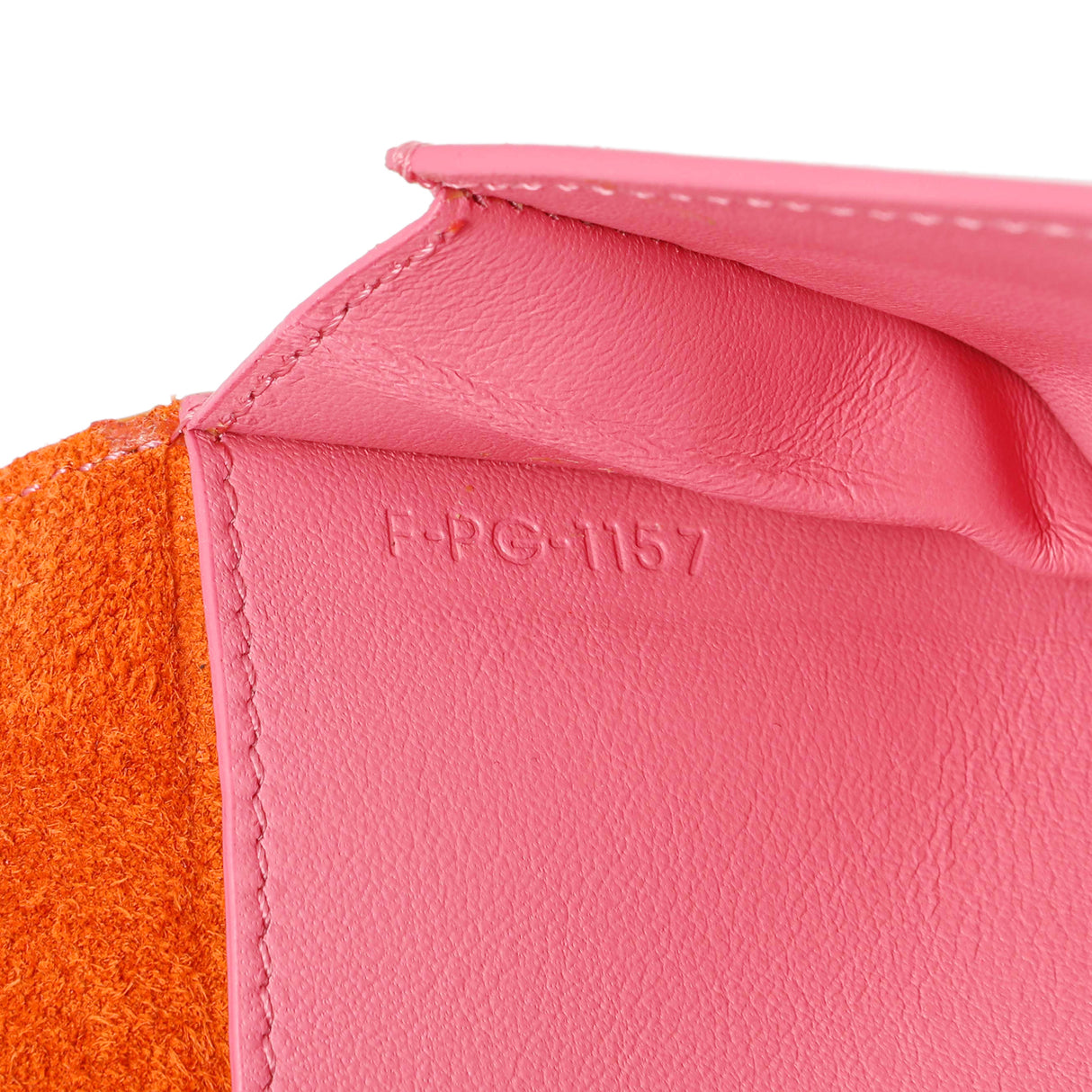 Celine Orange Grained Calfskin Large Multifunction Strap Wallet Accessories Celine