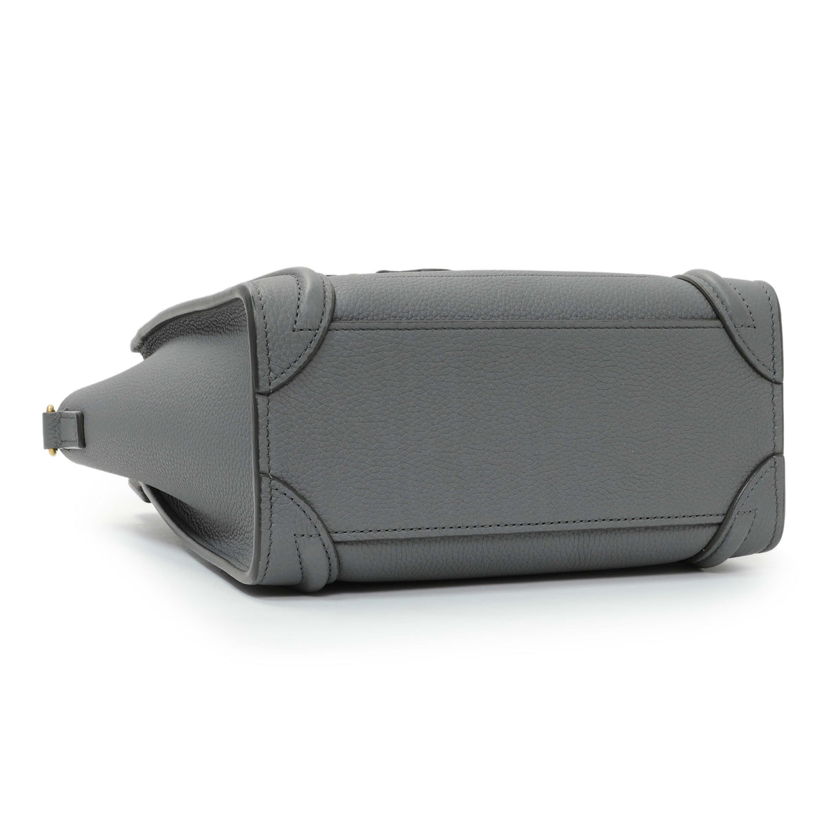 Celine Kohl Drummed Calfskin Nano Luggage Handbags Celine