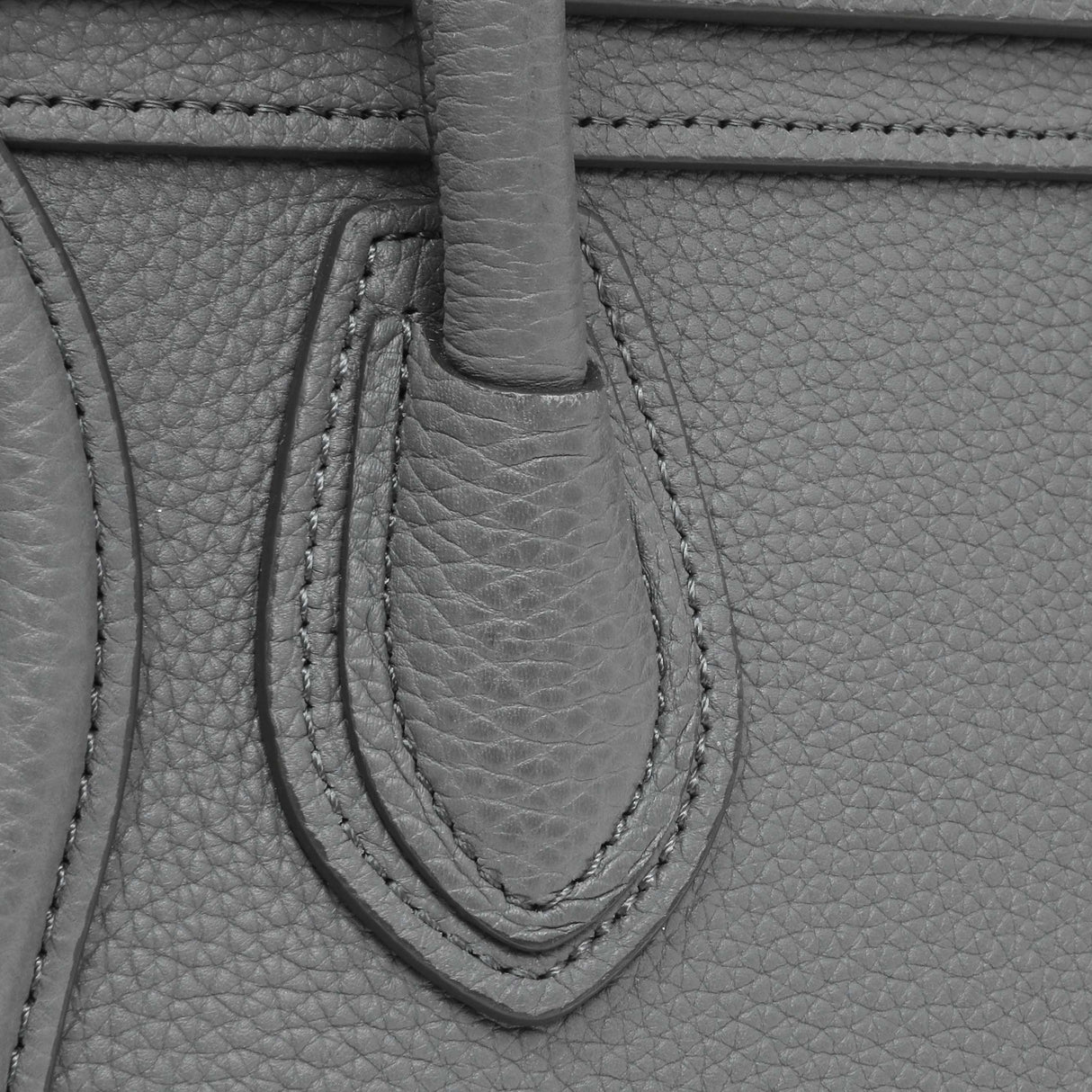 Celine Kohl Drummed Calfskin Nano Luggage Handbags Celine