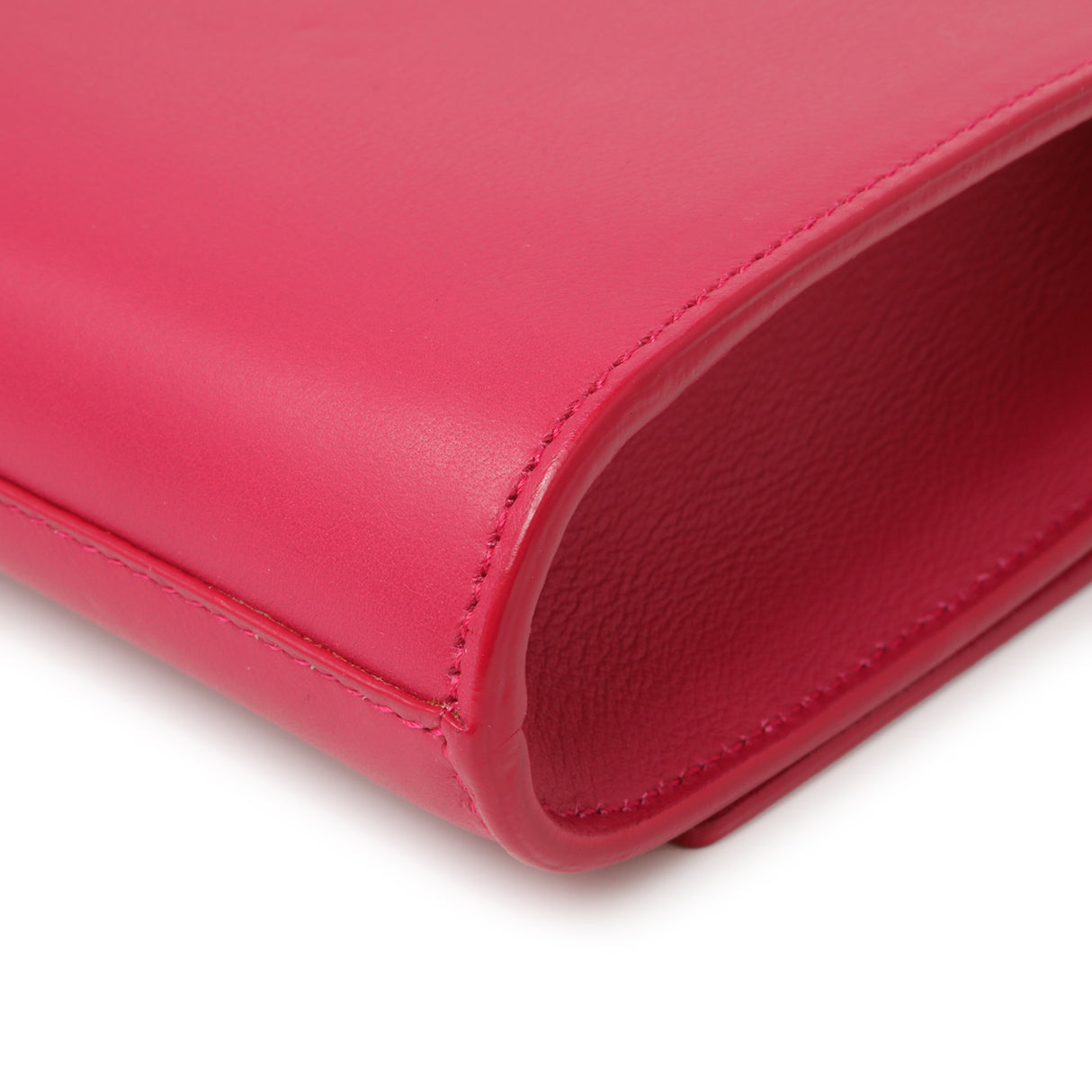 Saint Laurent Pink Calfskin Y Ligne Clutch Handbags Saint Laurent