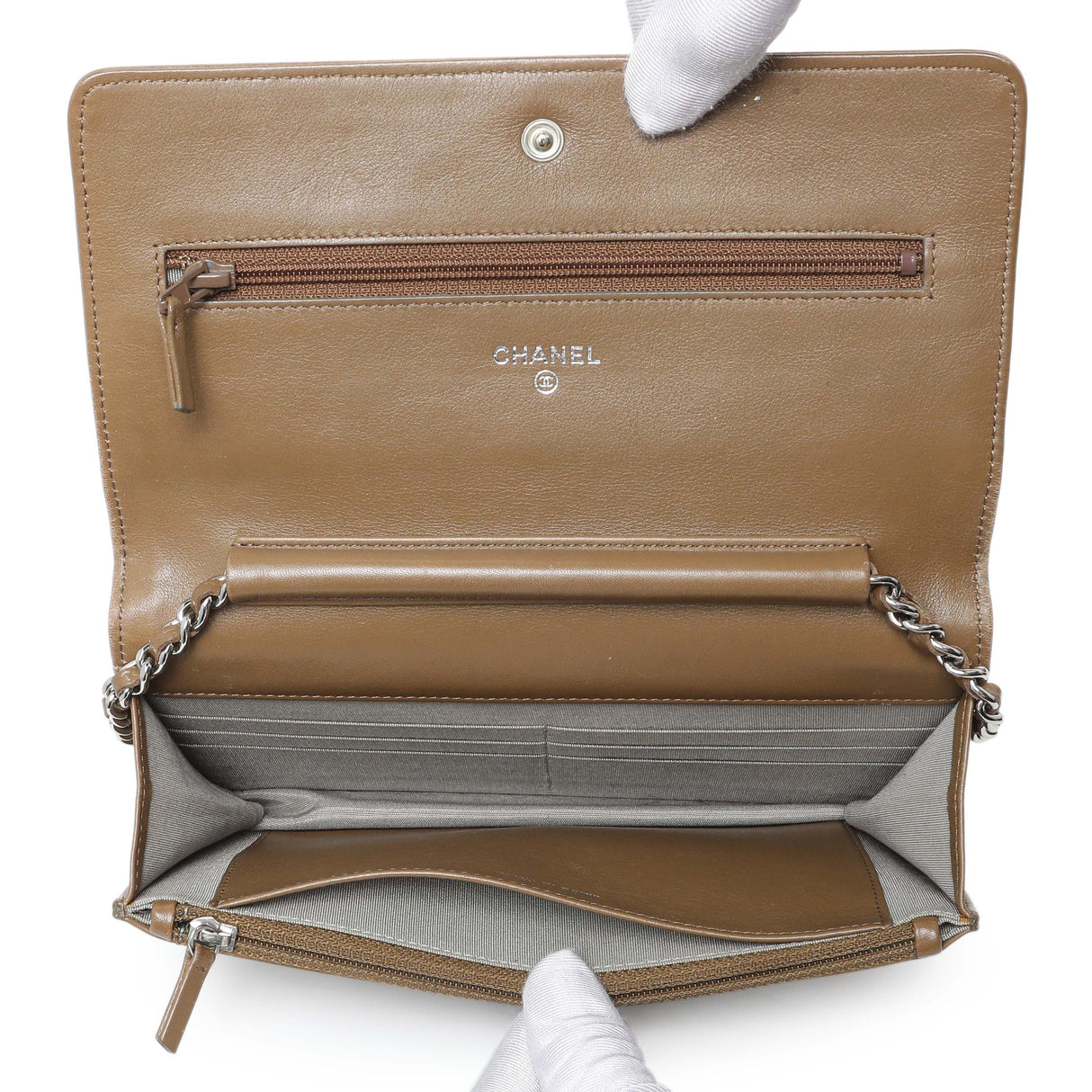 Chanel Brown Caviar Timeless CC Wallet on Chain WOC Handbags Chanel