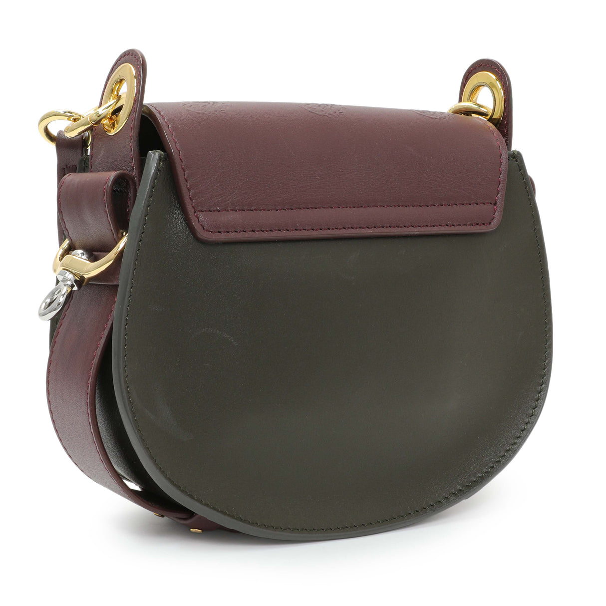 Chloe Green Calfskin Little Horses Embroidered Small Tess Bag Handbags Chloe