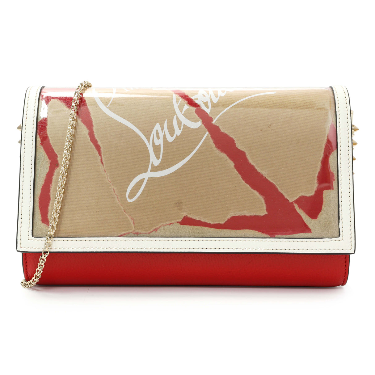 Christian Louboutin Paloma Kraft Loubi Clutch