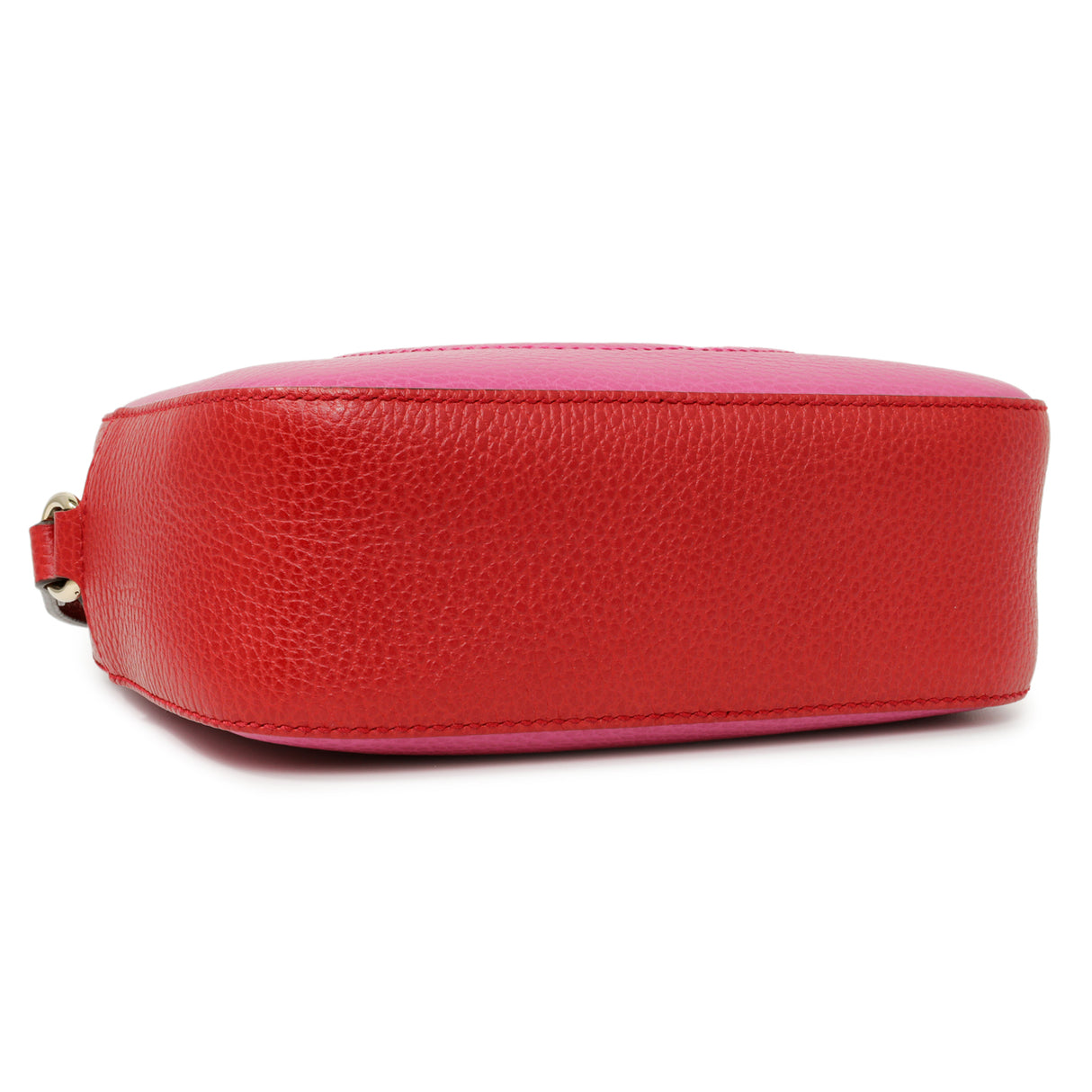 Gucci New Rosette Hibiscus Red Calfskin Small Soho Disco Bag Handbags Gucci