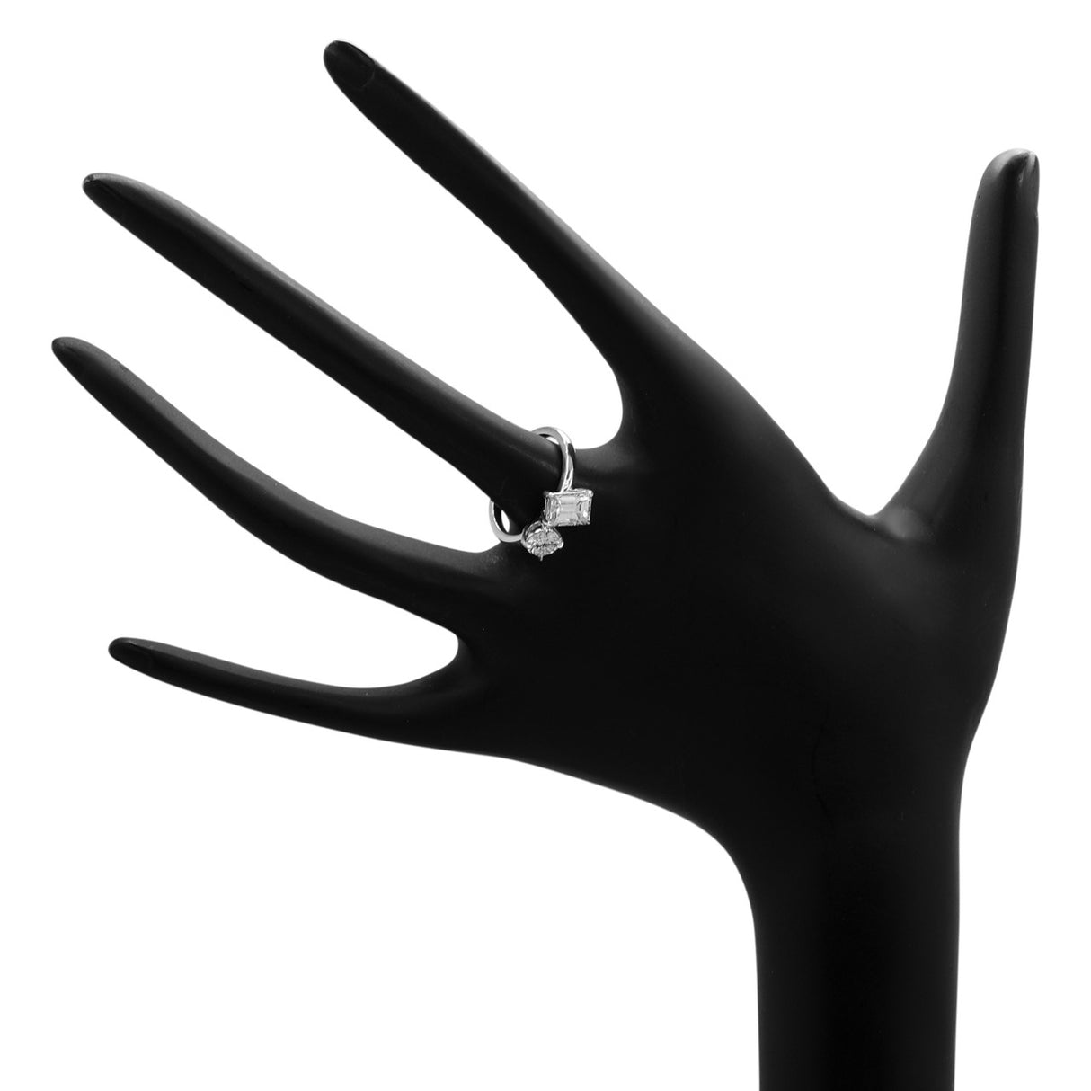 18K White Gold Toi et Moi Diamond Ring Fine Jewellery Modaselle