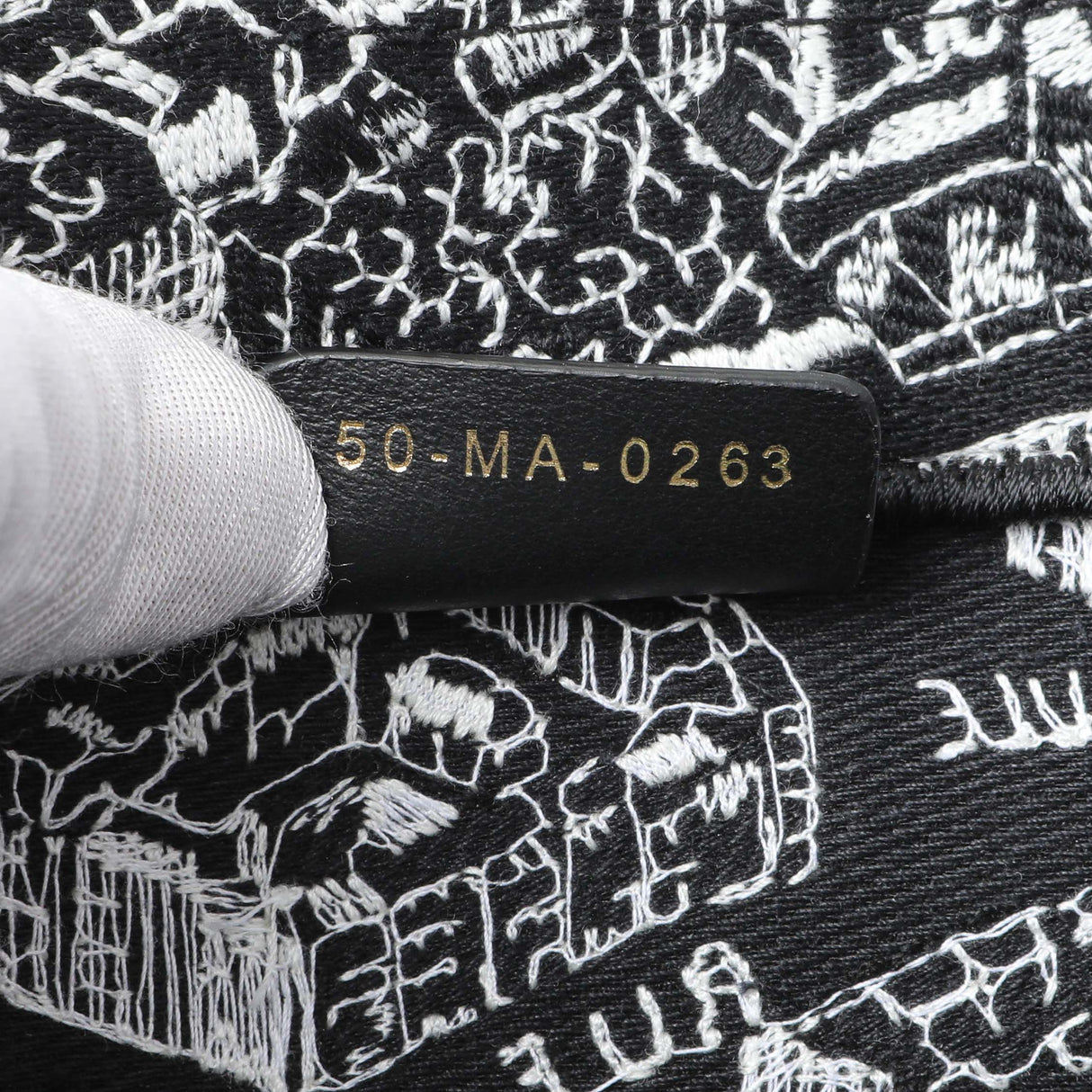 Christian Dior Black White Canvas Embroidered Plan De Paris Medium Book Tote Handbags Christian Dior