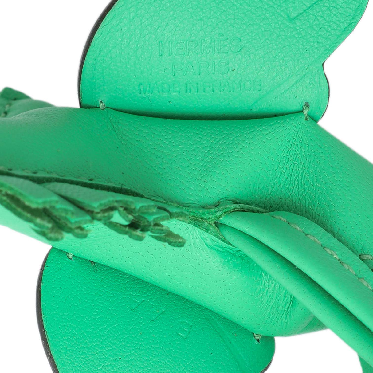 Hermes Milo Green Lambskin Grigri Rodeo Pegase Horse Bag Charm PM