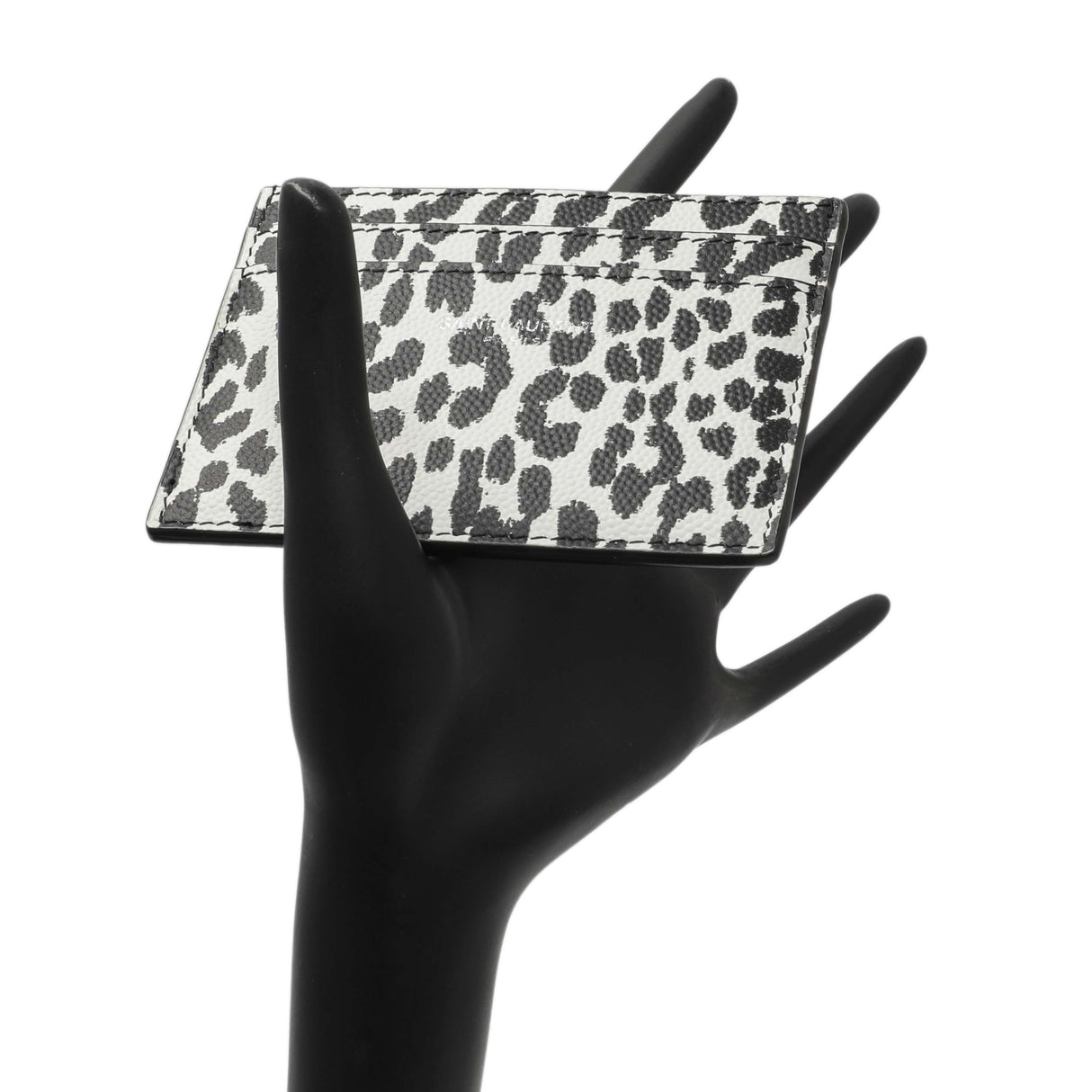 Saint Laurent Grain De Poudre Baby Cat Print Card Case Accessories Saint Laurent