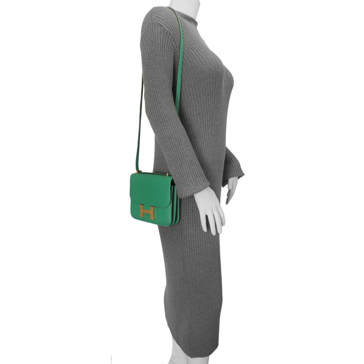 Hermes Vert Vertigo Evercolor Constance 18 Handbags Hermes