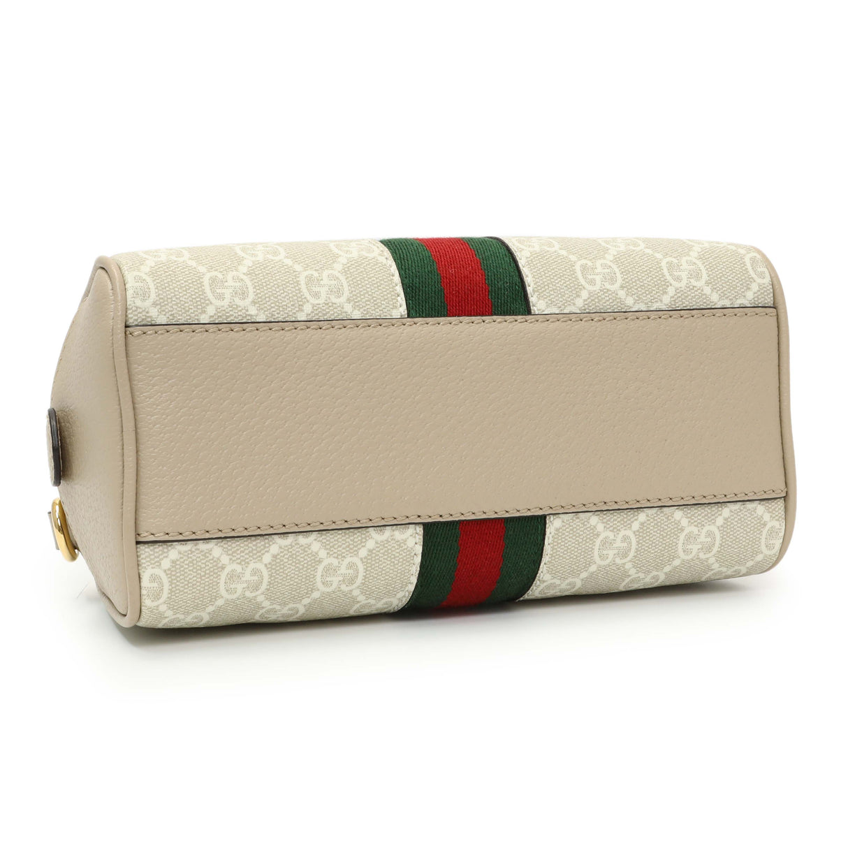 Gucci Supreme Monogram Dollar Calfskin Web Mini Ophidia Top Handle Bowler Bag Handbags Gucci