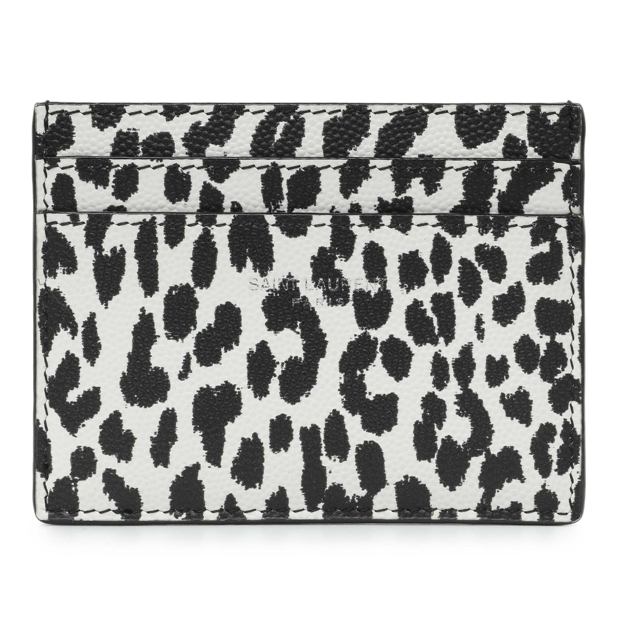 Saint Laurent Grain De Poudre Baby Cat Print Card Case Accessories Saint Laurent