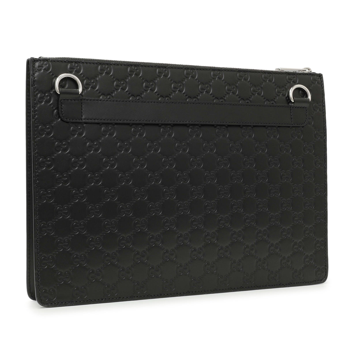 Gucci Black Guccissima Signature Messenger Bag Handbags Gucci